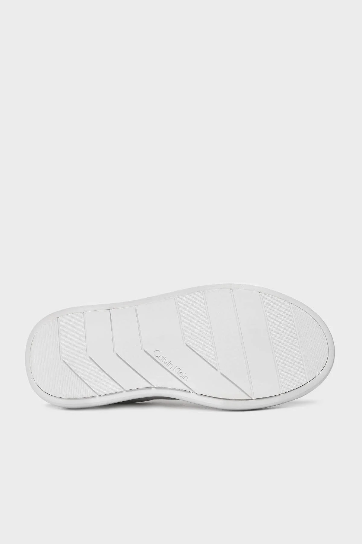 Calvin Klein Kalın Tabanlı Deri Sneaker HW0HW018610K6 Bayan Ayakkabı HW0HW01861 0K6 BEYAZ-GÜMÜŞ - 5