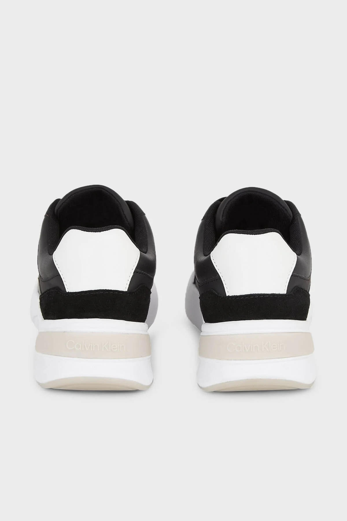 Calvin Klein Kalın Tabanlı Deri Sneaker HW0HW018690GQ Bayan Ayakkabı HW0HW01869 0GQ SİYAH-BEYAZ - 9
