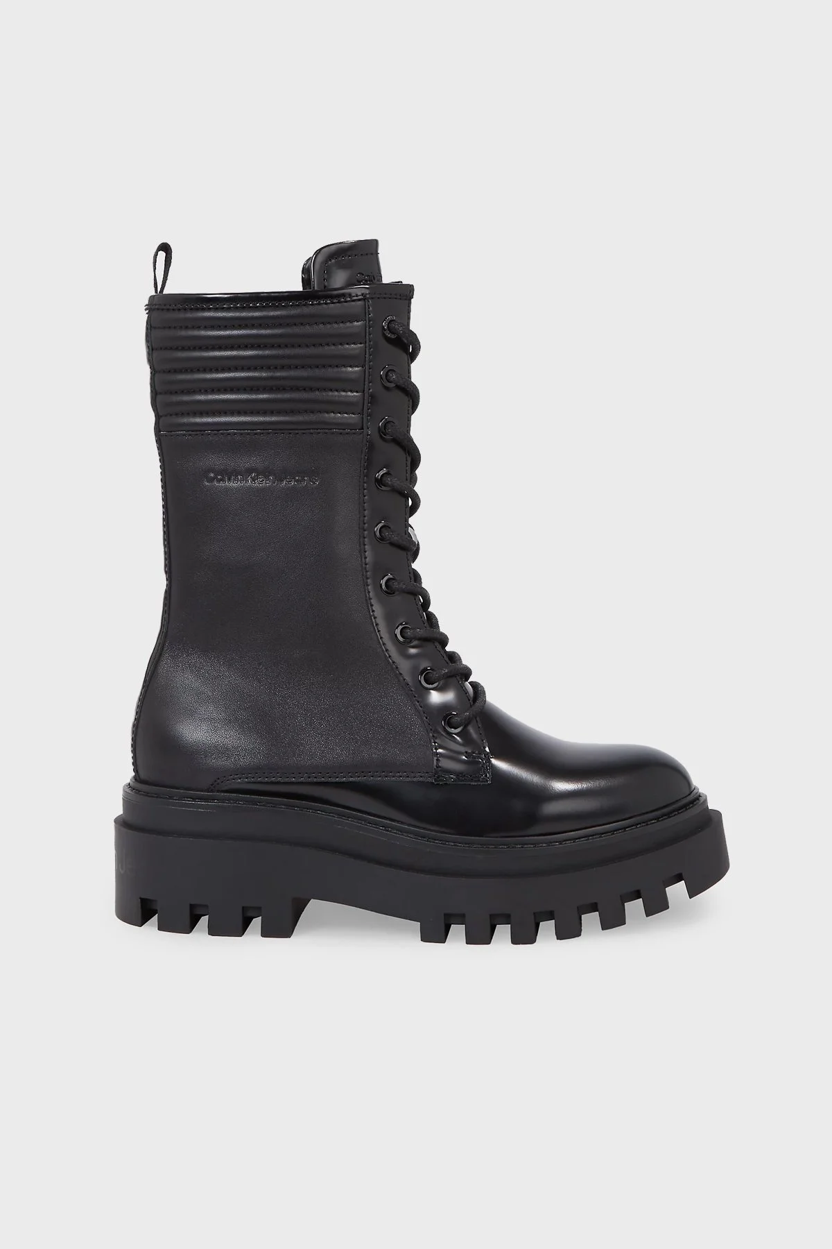 Calvin Klein Kalın Tabanlı Postal YW0YW011370GT Bayan Bot YW0YW01137 0GT SİYAH - 6