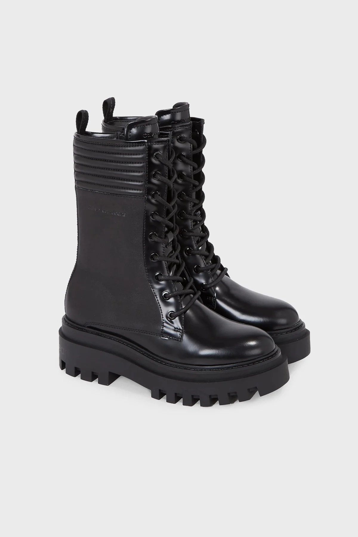 Calvin Klein Kalın Tabanlı Postal YW0YW011370GT Bayan Bot YW0YW01137 0GT SİYAH - 8