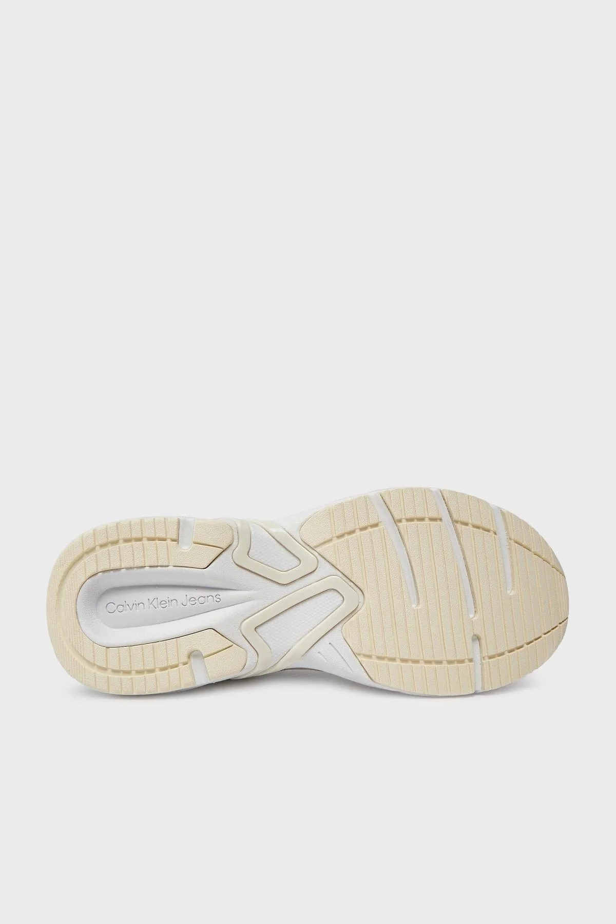 Calvin Klein Kalın Tabanlı Retro Model Tennis Su-Mesh Sneaker YW0YW0089102Y Bayan Ayakkabı YW0YW00891 02Y Beyaz-Krem - 4