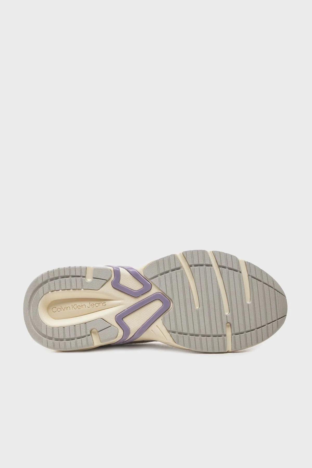 Calvin Klein Kalın Tabanlı Retro Model Tennis Su-Mesh Sneaker YW0YW008910GF Bayan Ayakkabı YW0YW00891 0GF GRİ - 4