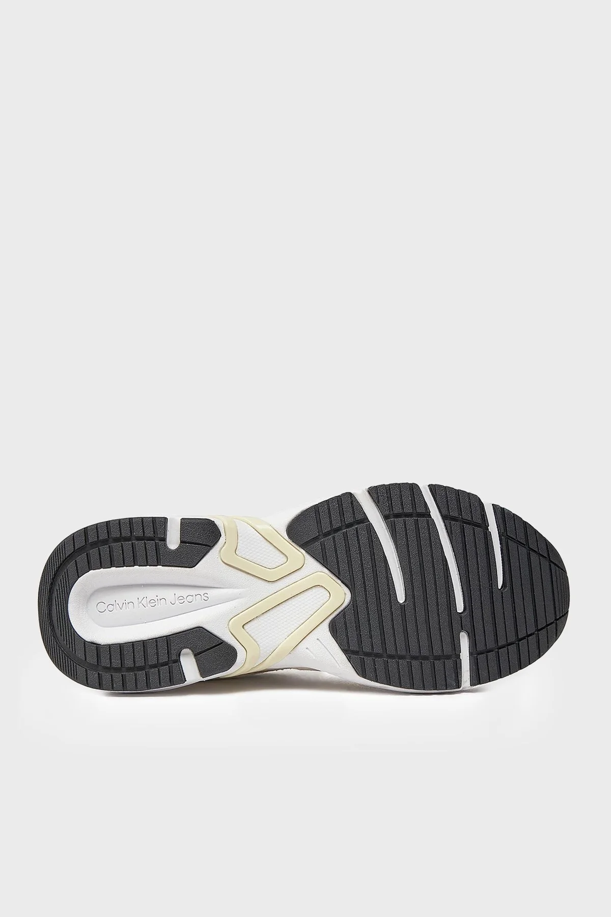 Calvin Klein Kalın Tabanlı Retro Model Tennis Su-Mesh Sneaker YW0YW008910GG Bayan Ayakkabı YW0YW00891 0GG Beyaz-Krem-Siyah - 5