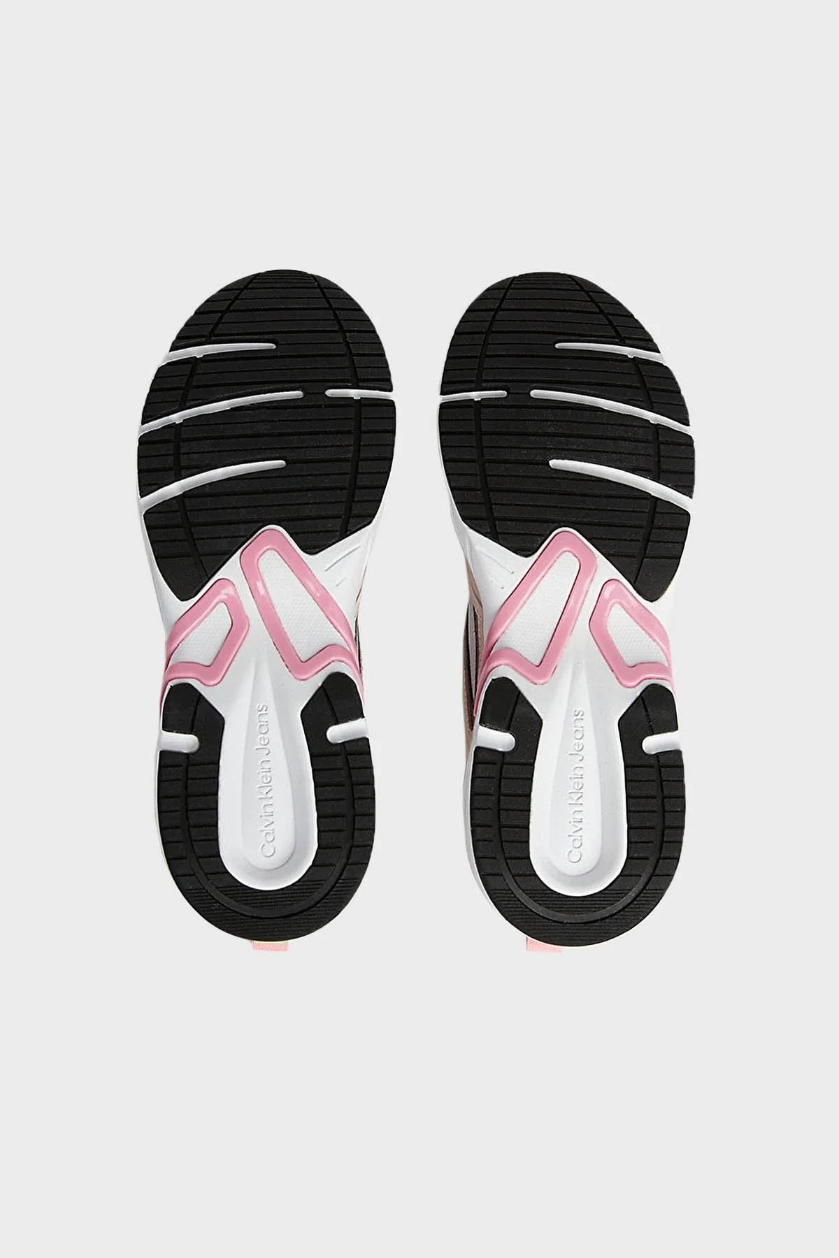 Calvin Klein Kalın Tabanlı Retro Model Tennis Su-Mesh Sneaker YW0YW008910LC Bayan Ayakkabı YW0YW00891 0LC BEYAZ-PUDRA - 5