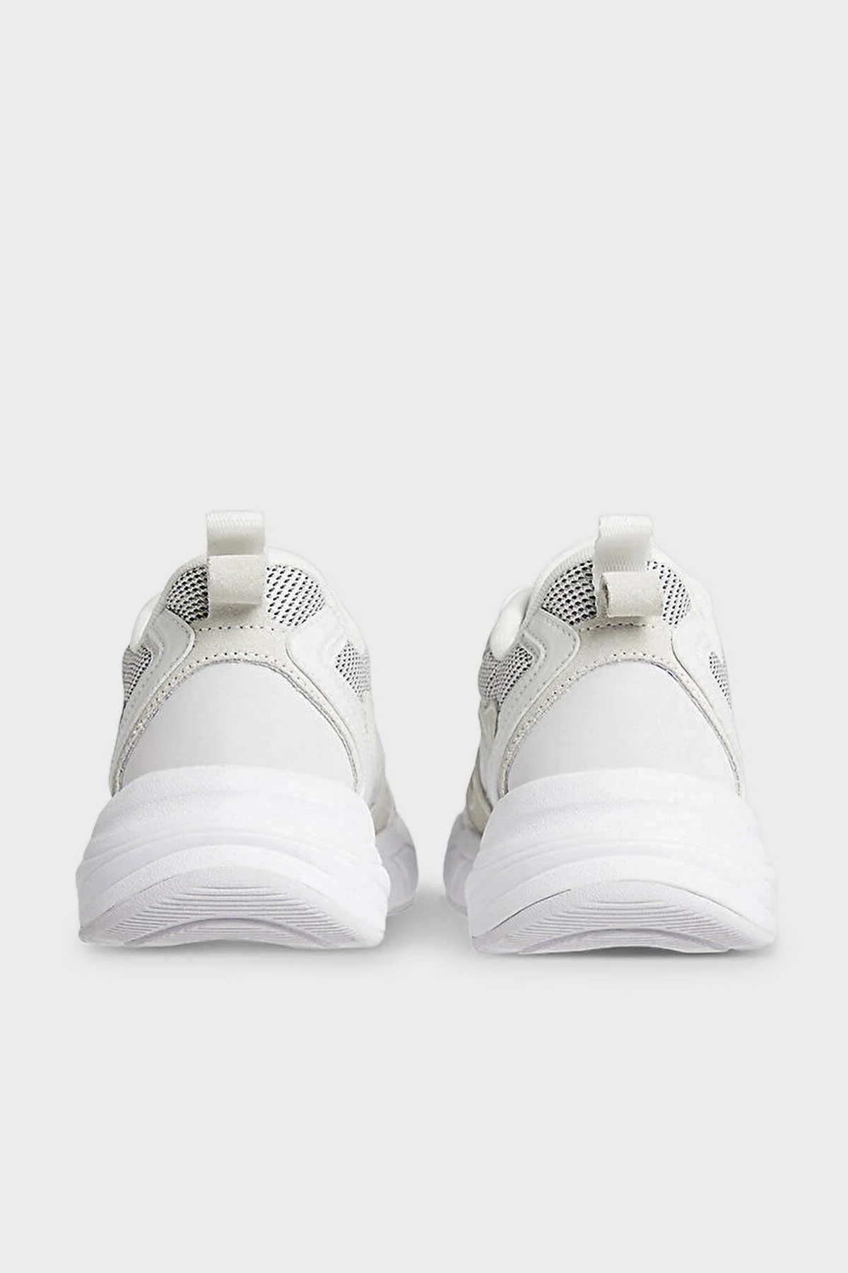 Calvin Klein Kalın Tabanlı Retro Model Tennis Su-Mesh Sneaker YW0YW00891YBR Bayan Ayakkabı YW0YW00891 YBR BEYAZ - 4