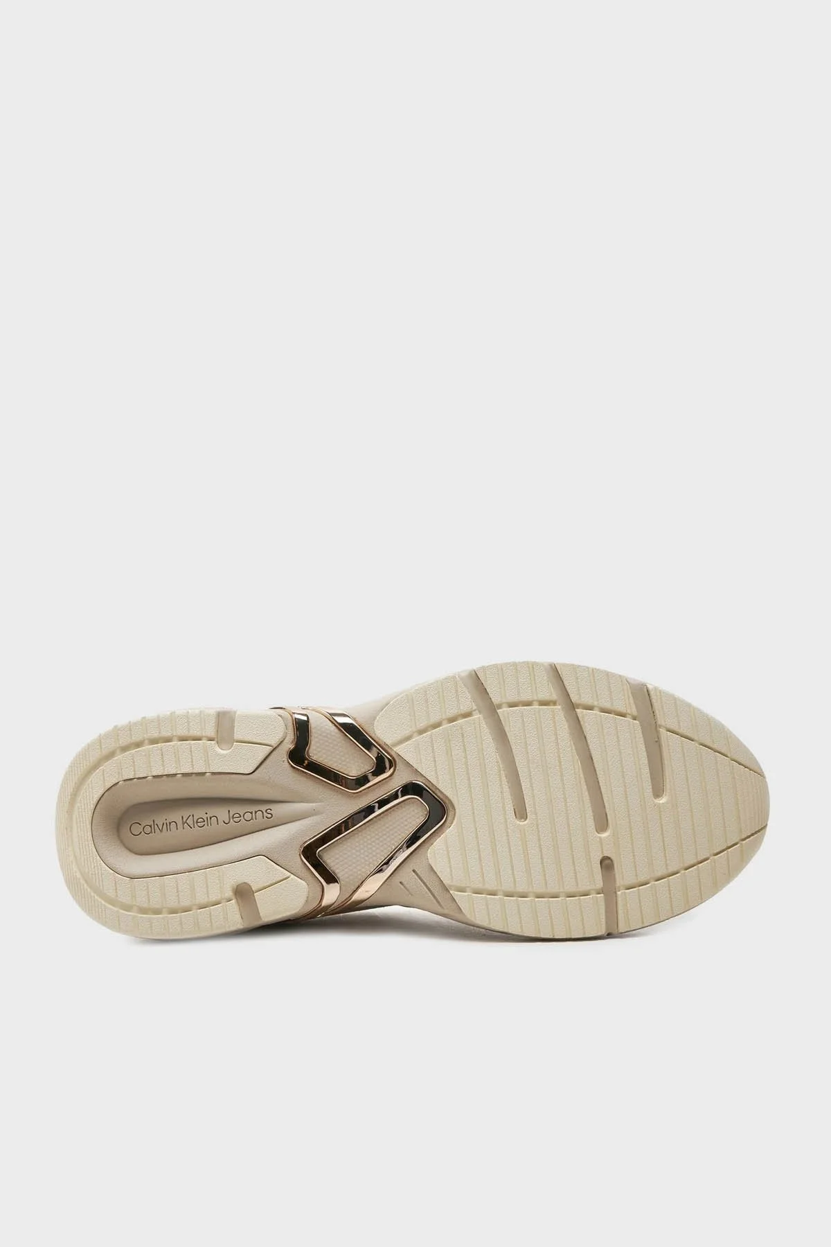 Calvin Klein Kalın Tabanlı Retro Tennis Low Sneaker YW0YW014630GB Bayan Ayakkabı YW0YW01463 0GB BEJ - 4