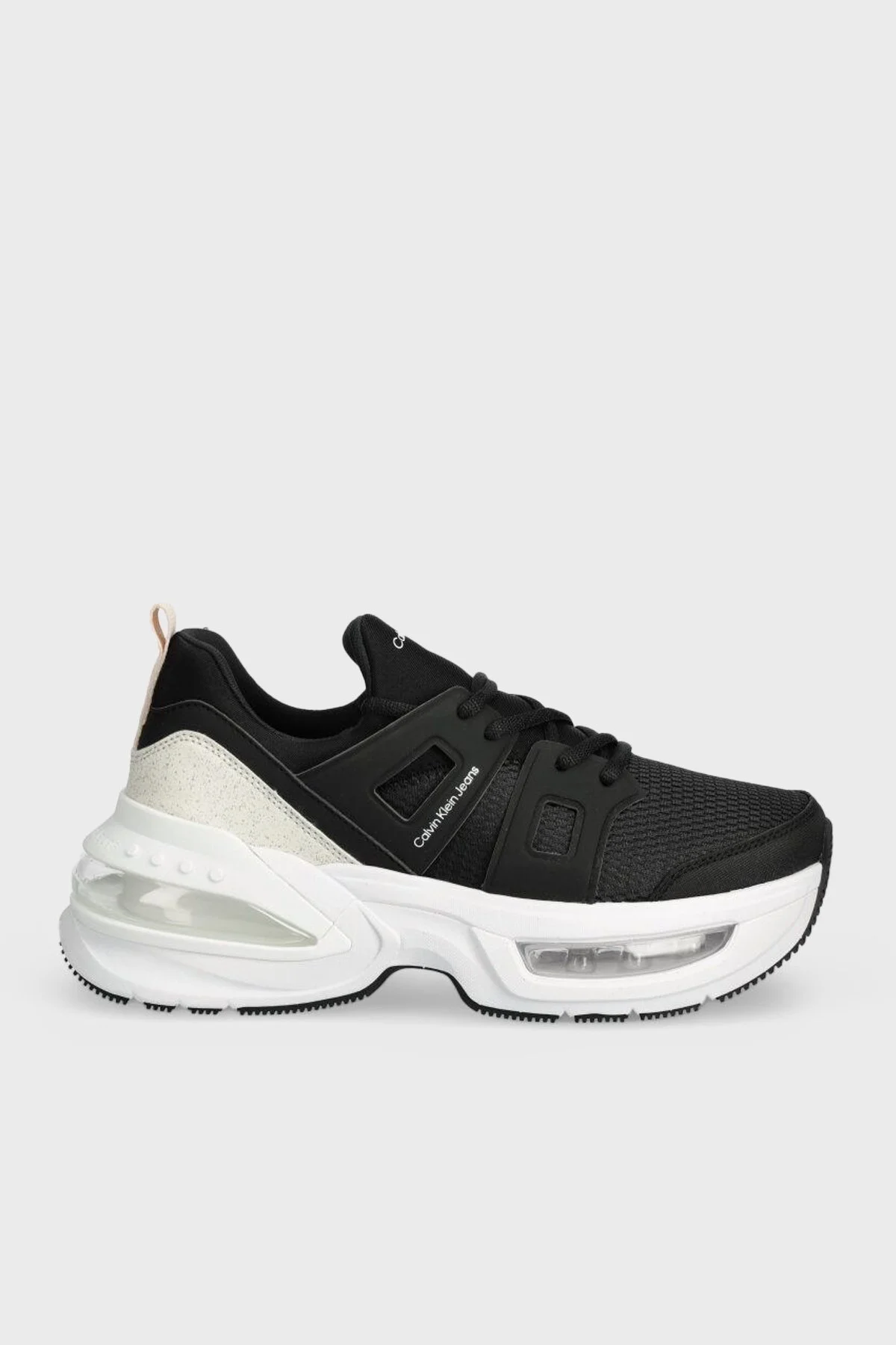 Calvin Klein Kalın Tabanlı Sneaker YW0YW014350GQ Bayan Ayakkabı YW0YW01435 0GQ SİYAH-BEYAZ - 1