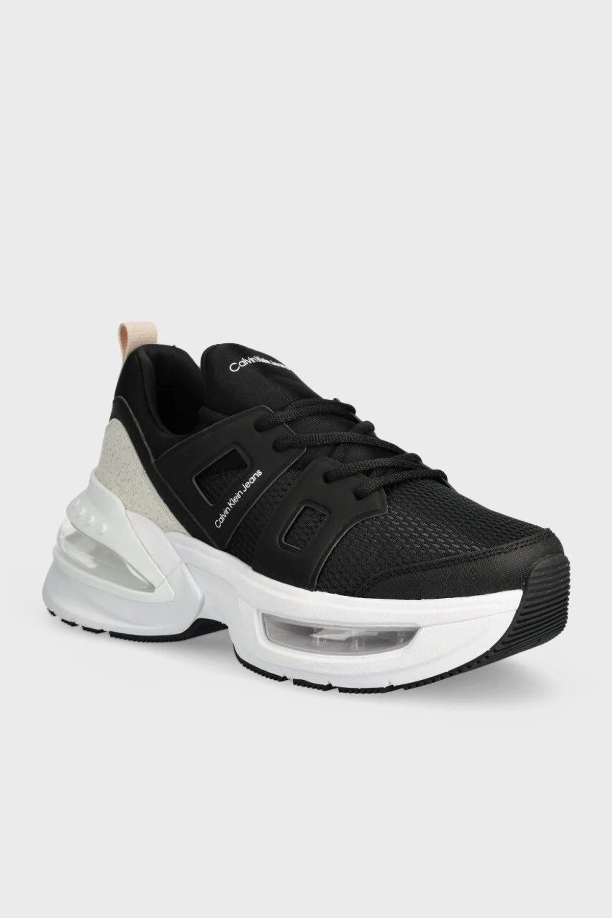Calvin Klein Kalın Tabanlı Sneaker YW0YW014350GQ Bayan Ayakkabı YW0YW01435 0GQ SİYAH-BEYAZ - 2