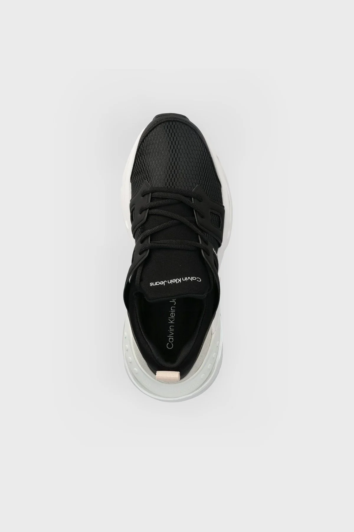 Calvin Klein Kalın Tabanlı Sneaker YW0YW014350GQ Bayan Ayakkabı YW0YW01435 0GQ SİYAH-BEYAZ - 3