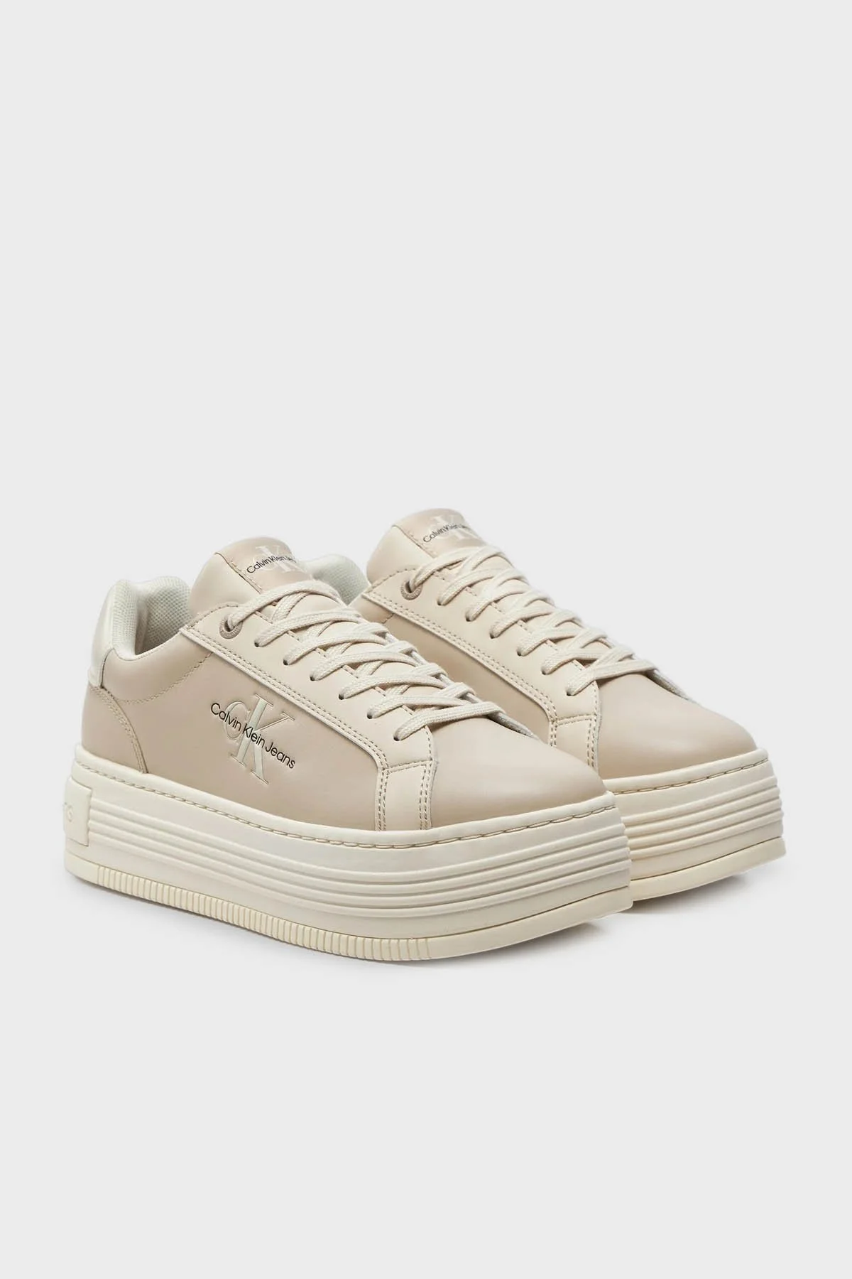 Calvin Klein Kalın Tabanlı Sneaker YW0YW015160GB Bayan Ayakkabı YW0YW01516 0GB BEJ - 2