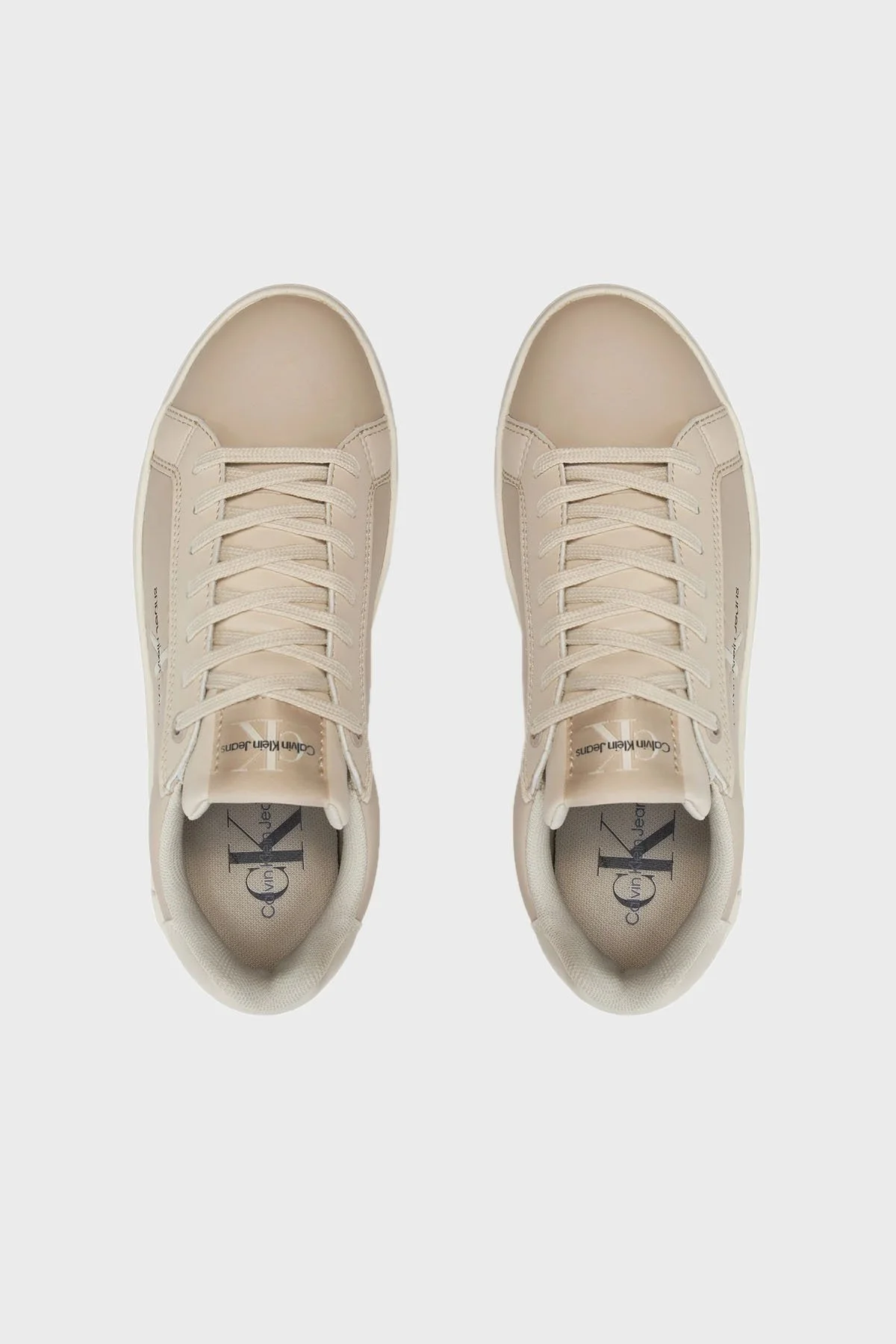 Calvin Klein Kalın Tabanlı Sneaker YW0YW015160GB Bayan Ayakkabı YW0YW01516 0GB BEJ - 4