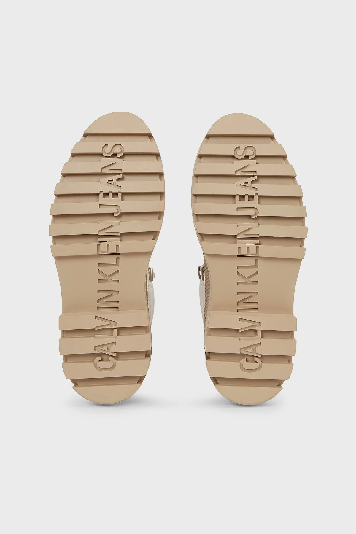 Calvin Klein Kalın Tabanlı YW0YW011100F7 Bayan Bot YW0YW01110 0F7 BEJ - 5