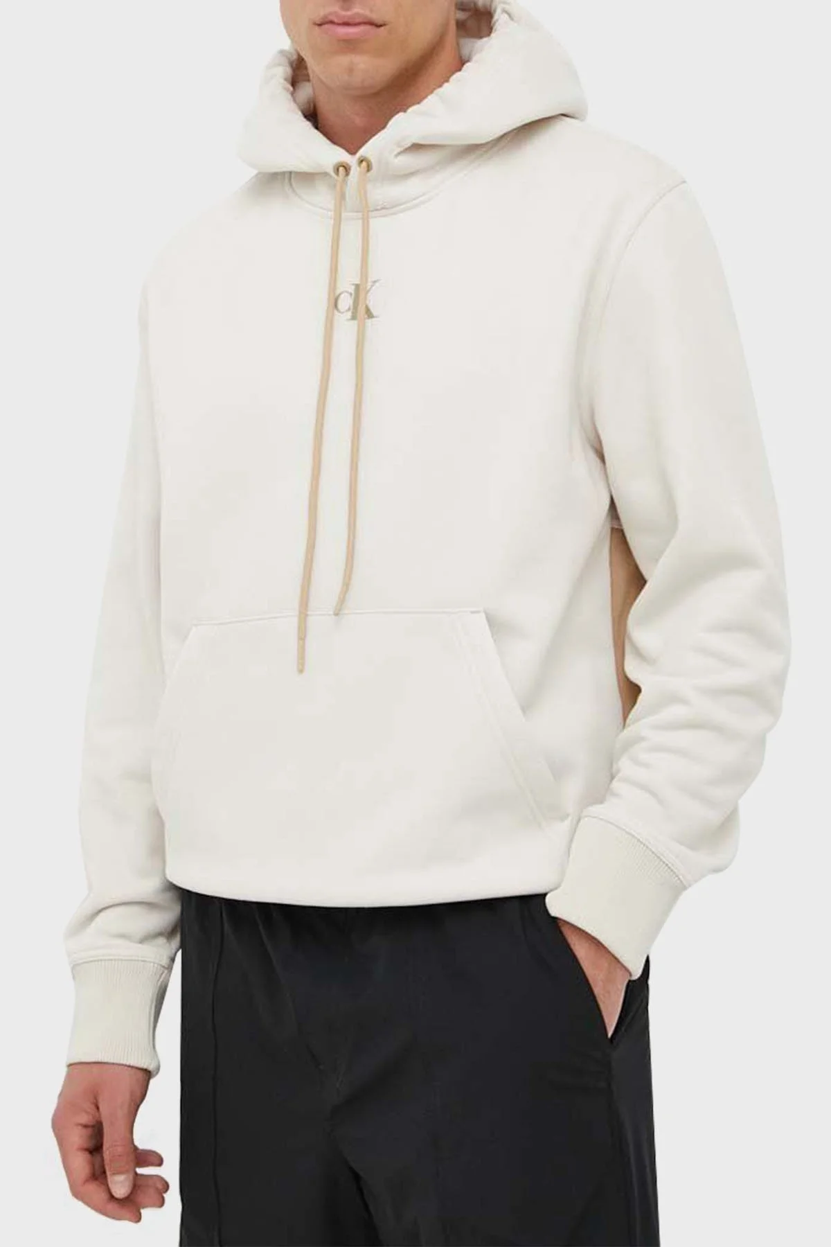 Calvin Klein Erkek Sweat J30J323435 ACF BEJ - 1