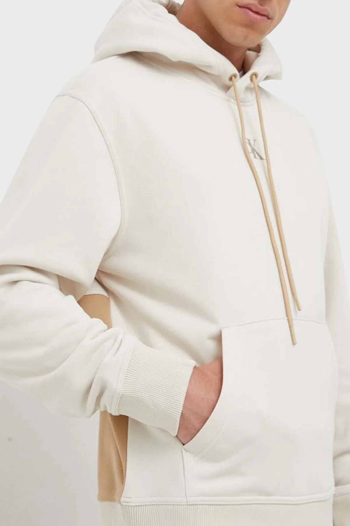 Calvin Klein Erkek Sweat J30J323435 ACF BEJ - 3