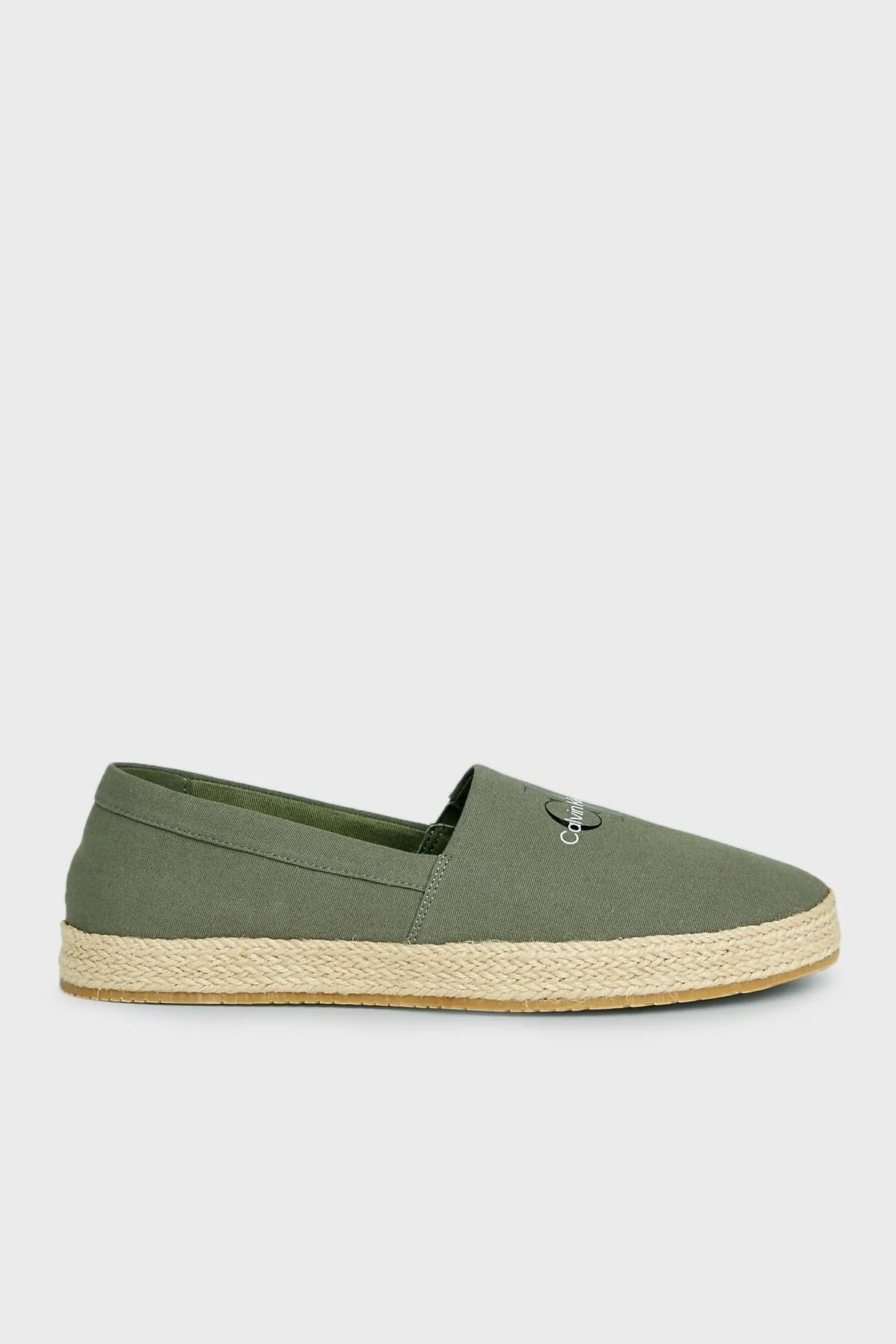 Calvin Klein Kanvas Espadril YM0YM009350IH Erkek Ayakkabı YM0YM00935 0IH HAKİ - 1