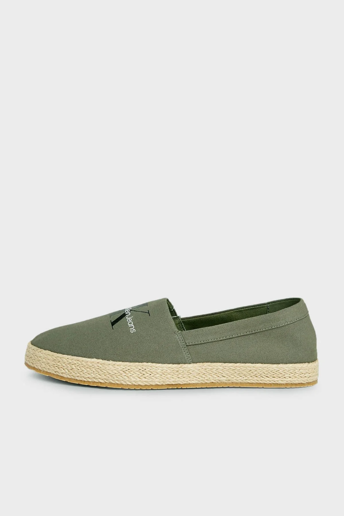 Calvin Klein Kanvas Espadril YM0YM009350IH Erkek Ayakkabı YM0YM00935 0IH HAKİ - 3