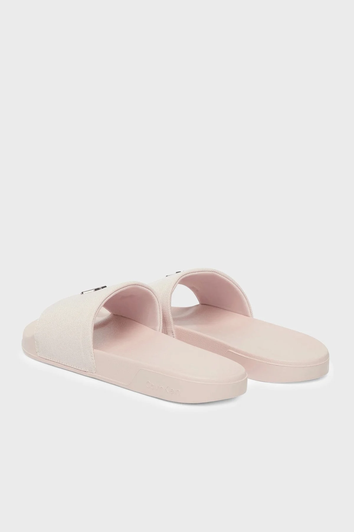 Calvin Klein Kanvas Logolu HW0HW02960ABH Kadın Terlik HW0HW02960 ABH PUDRA - 6