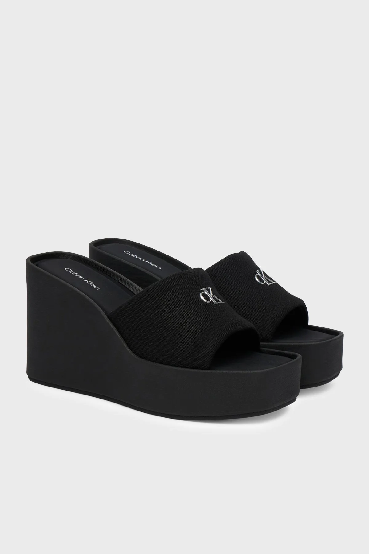 Calvin Klein Kanvas Platform Topuklu HW0HW031340GJ Kadın Sandalet HW0HW03134 0GJ SİYAH - 2
