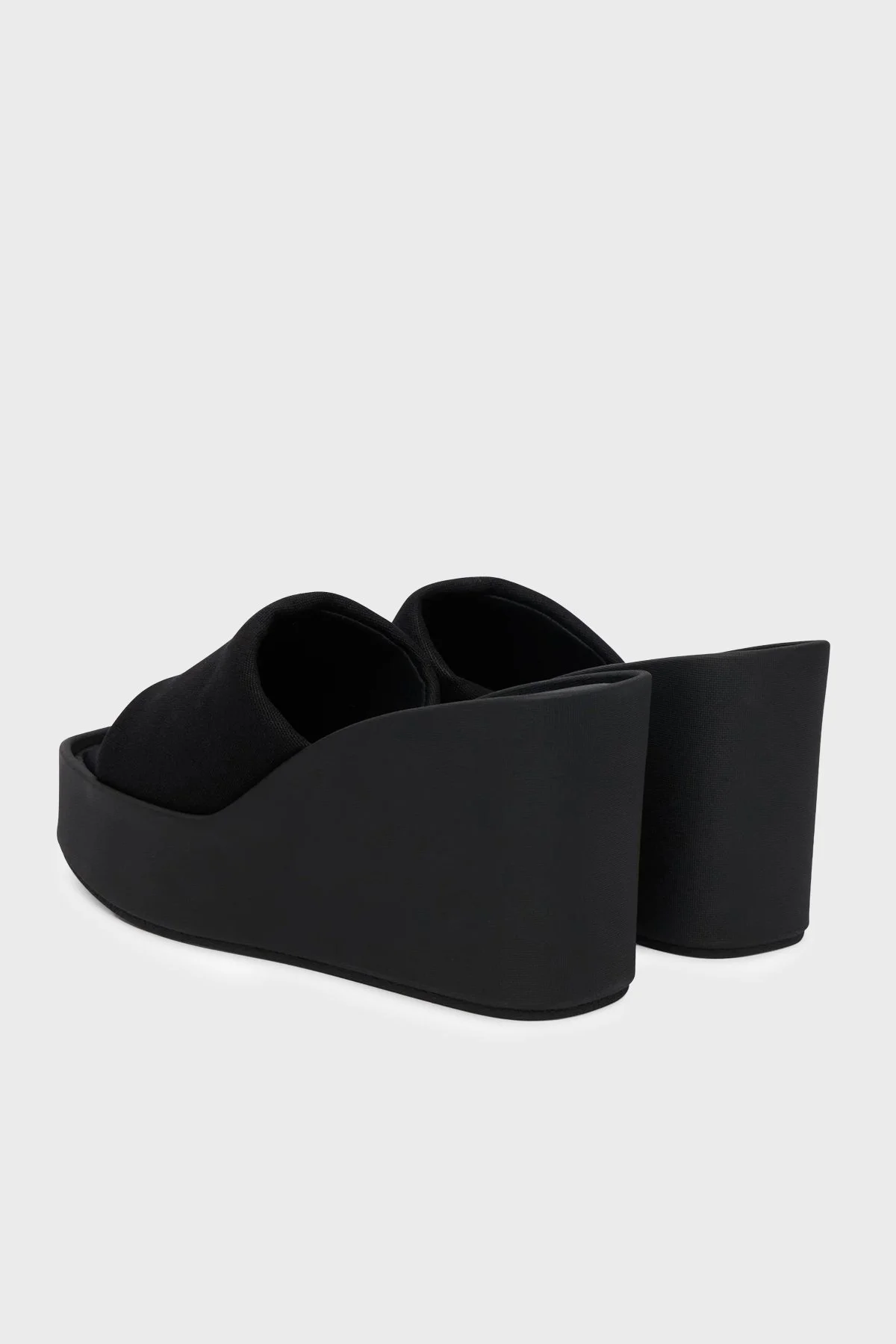 Calvin Klein Kanvas Platform Topuklu HW0HW031340GJ Kadın Sandalet HW0HW03134 0GJ SİYAH - 3