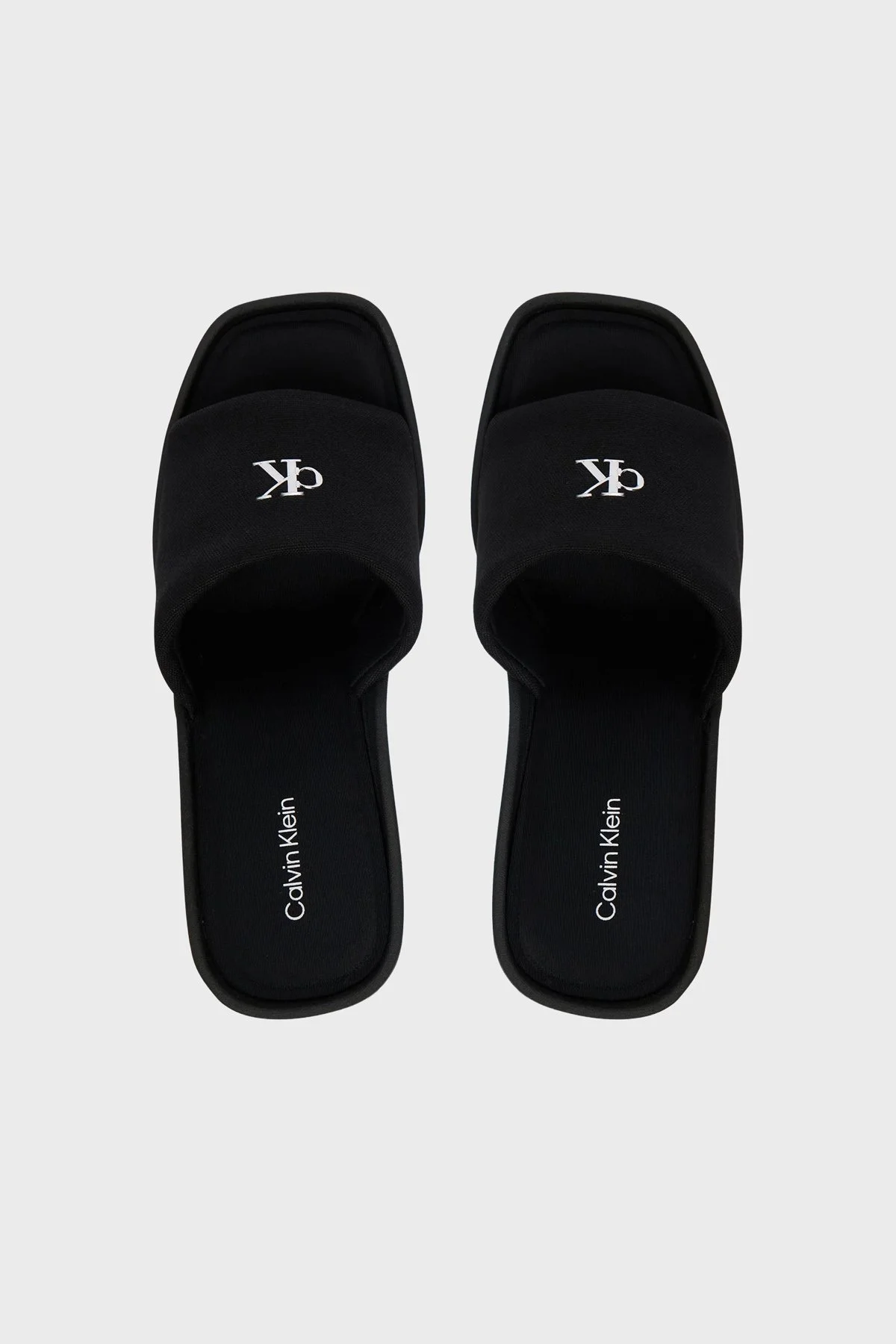 Calvin Klein Kanvas Platform Topuklu HW0HW031340GJ Kadın Sandalet HW0HW03134 0GJ SİYAH - 5