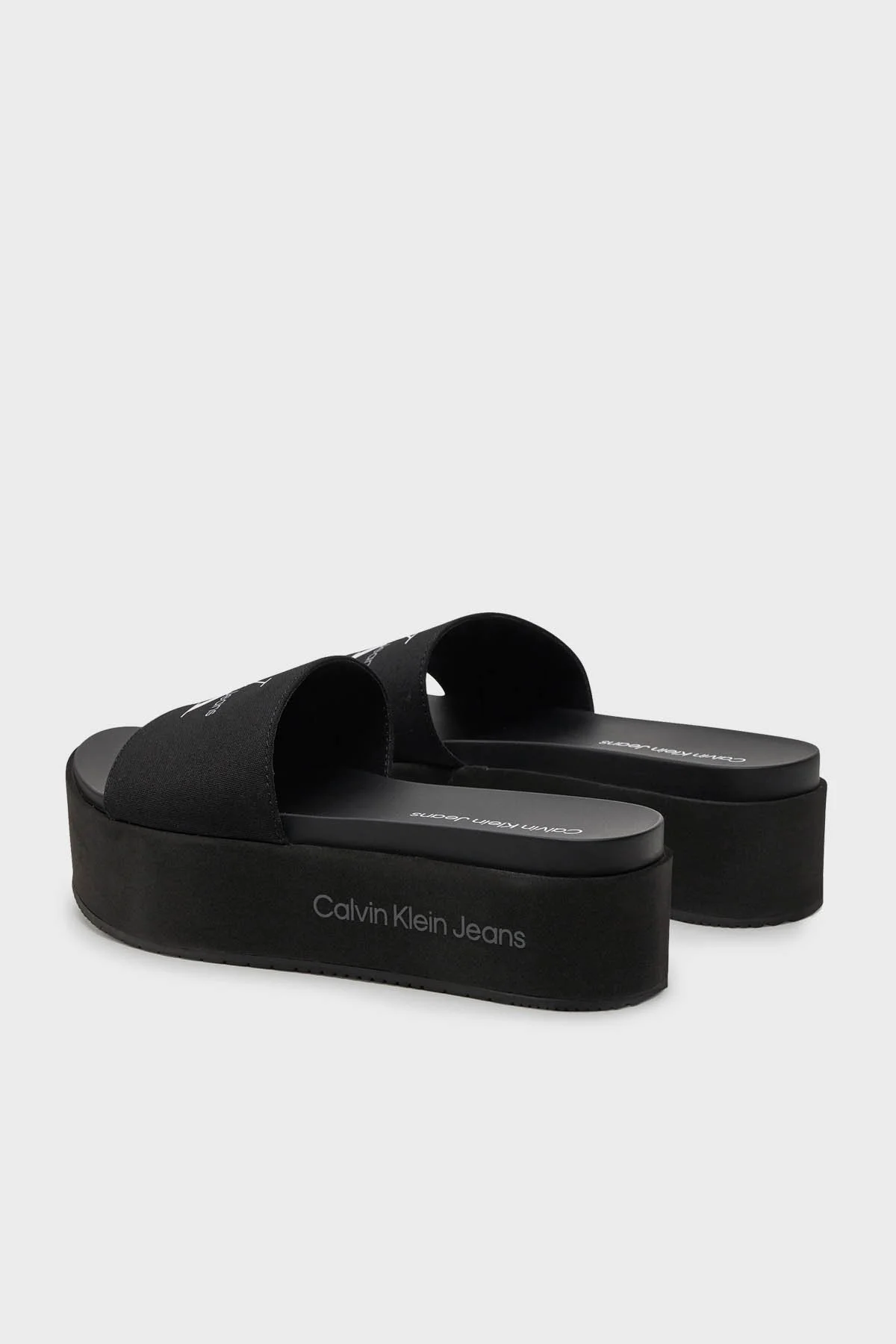 Calvin Klein Kanvas Platform YW0YW01036BDS Bayan Terlik YW0YW01036 BDS SİYAH - 4
