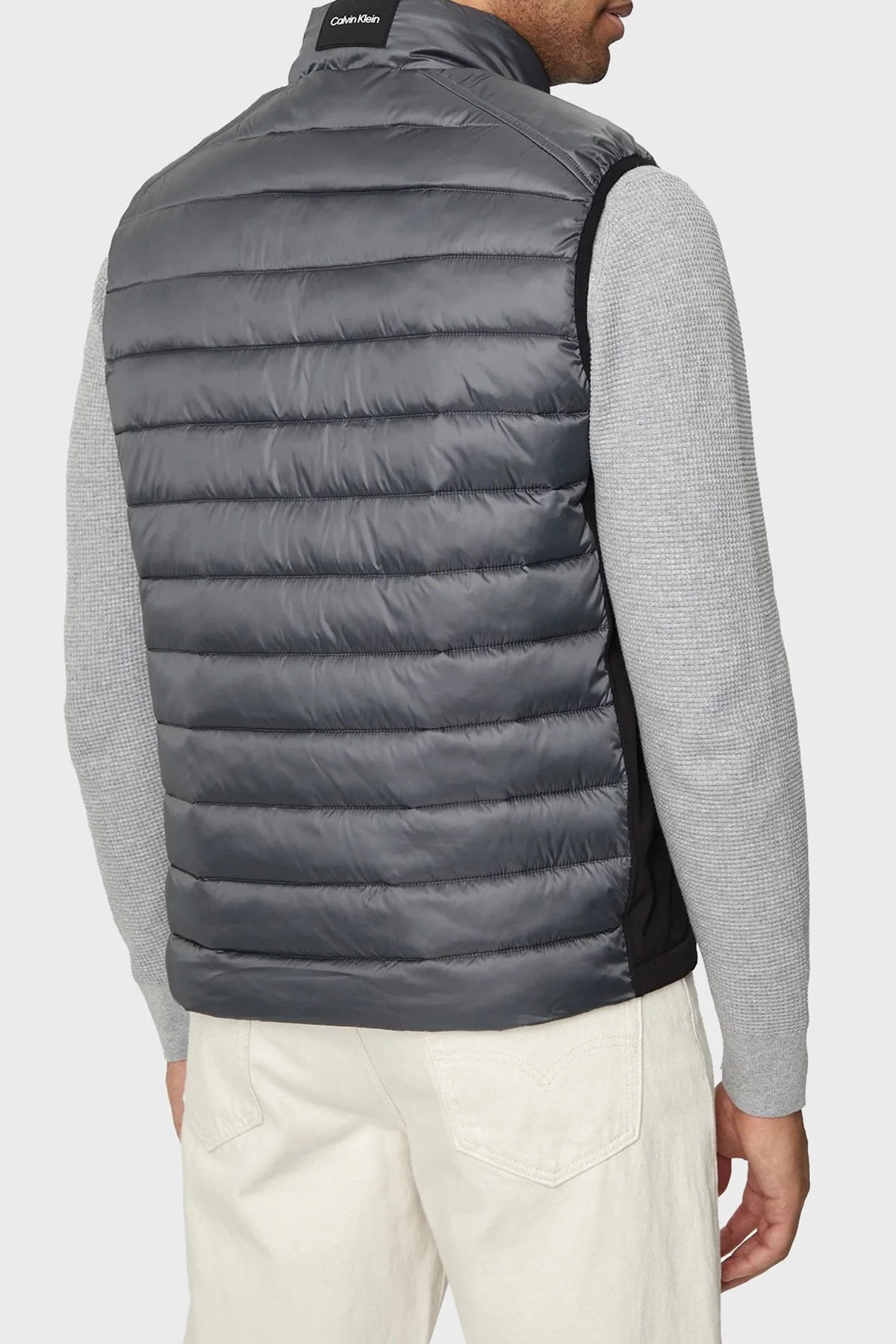 Calvin Klein Kapitoneli Astarlı Şişme K10K108292PCX Erkek Yelek K10K108292 PCX BEJ - 2