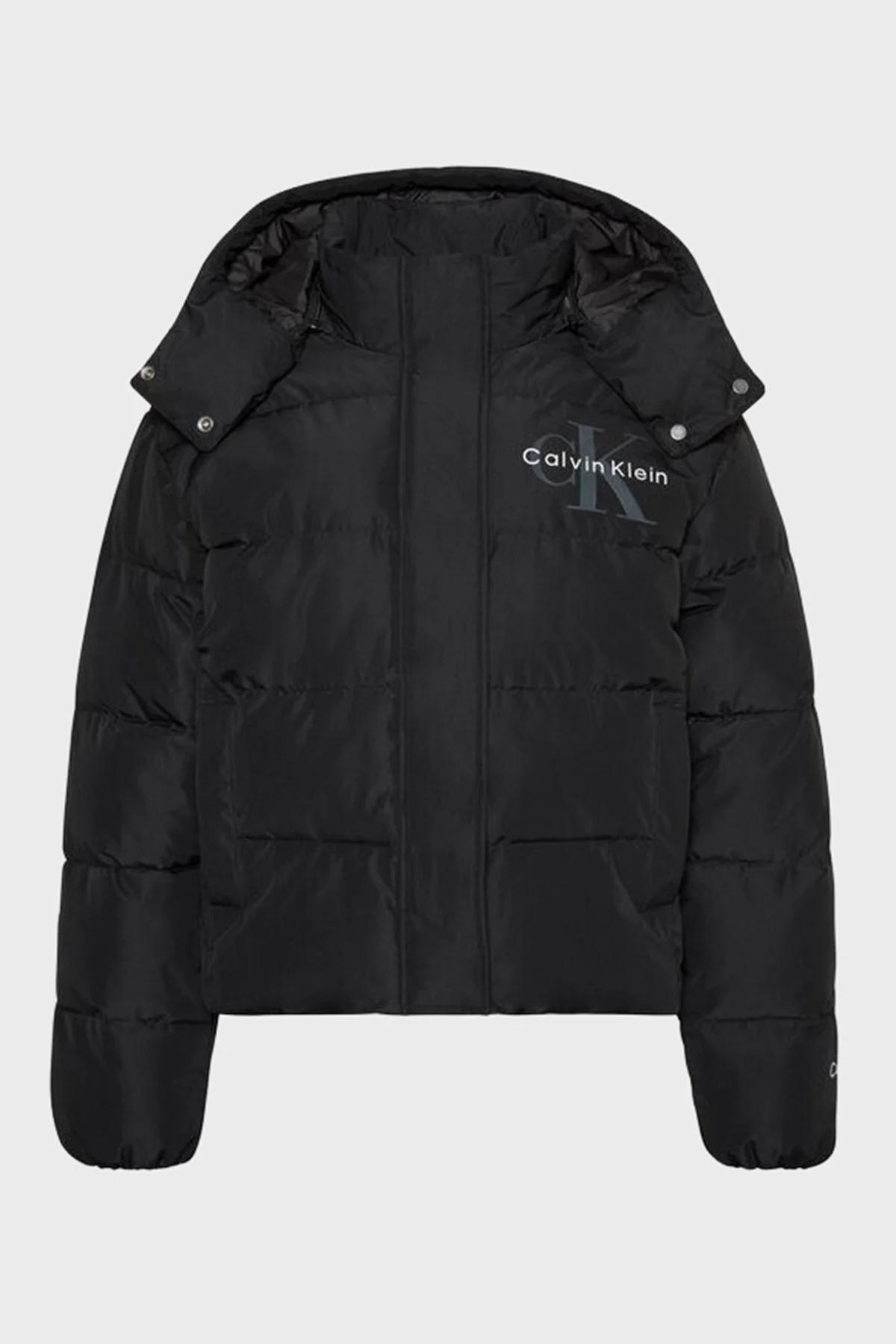 Calvin Klein Kapitoneli Çıkarılabilir Kapüşonlu Şişme LV047H506GUB1 Kadın Mont LV047H506G UB1 Siyah - 6