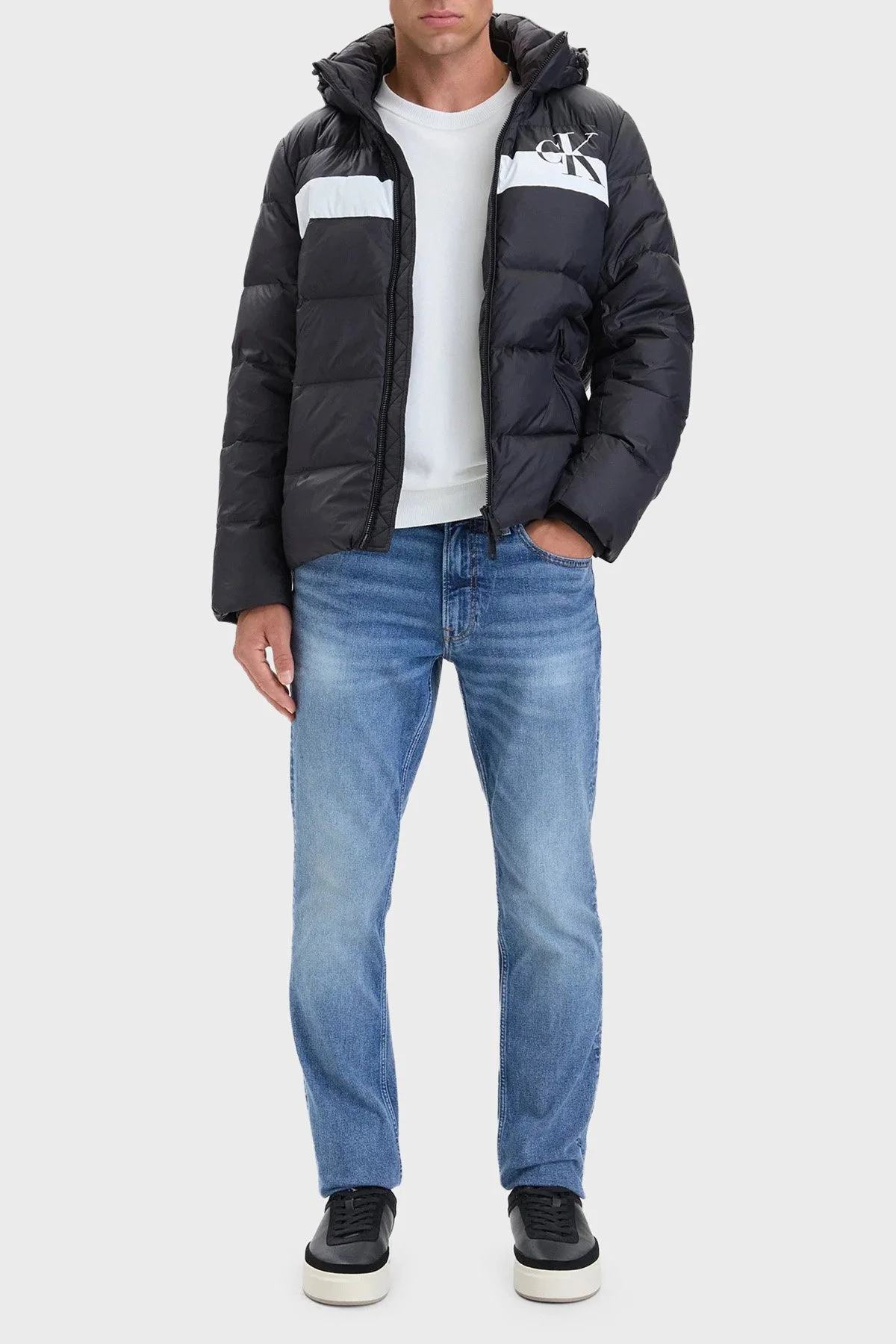 Calvin Klein Kapitoneli Çıkarılabilir Kapüşonlu Şişme LV04RH502GUB1 Erkek Mont LV04RH502G UB1 Siyah - 2