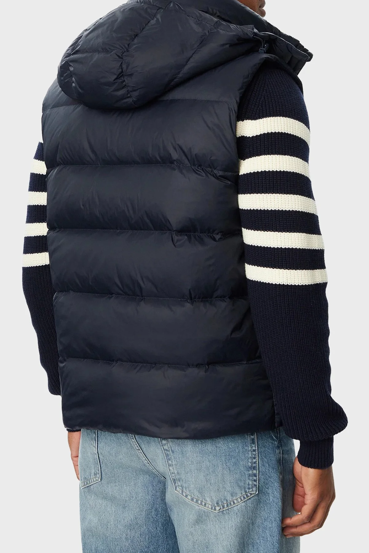 Calvin Klein Kapitoneli Çıkarılabilir Kapüşonlu Yaka Şişme LV04RG514GCEF Erkek Yelek LV04RG514G CEF Lacivert - 3