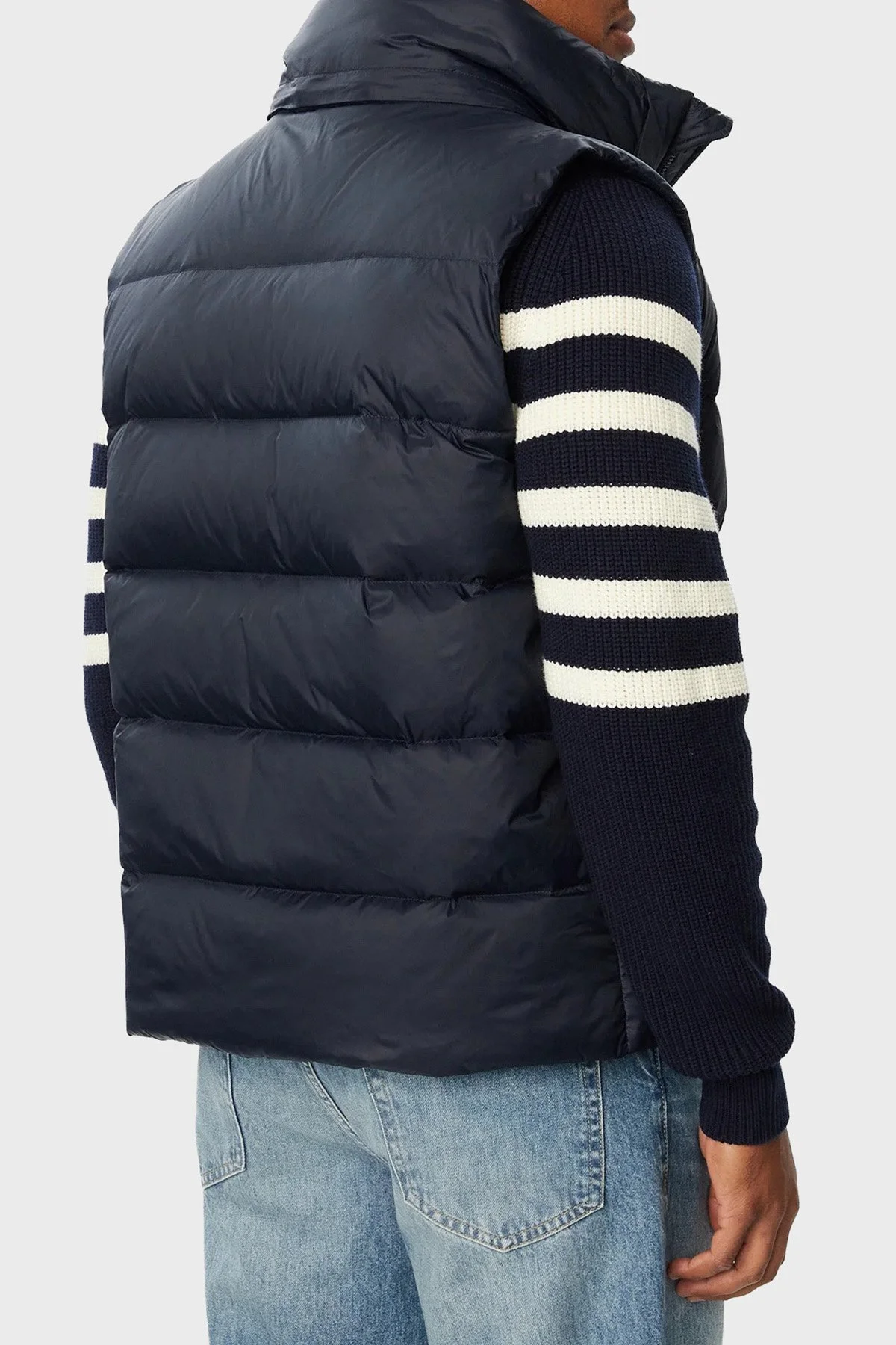Calvin Klein Kapitoneli Çıkarılabilir Kapüşonlu Yaka Şişme LV04RG514GCEF Erkek Yelek LV04RG514G CEF Lacivert - 4
