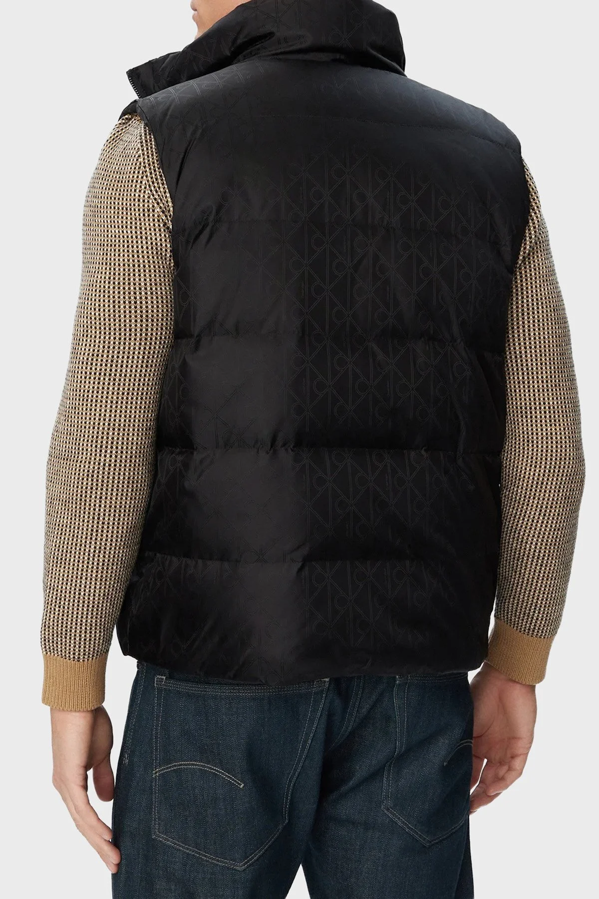 Calvin Klein Kapitoneli Dik Yaka Kuş Tüyü Dolgulu Şişme LV04LH525GUB1 Erkek Yelek LV04LH525G UB1 Siyah - 3
