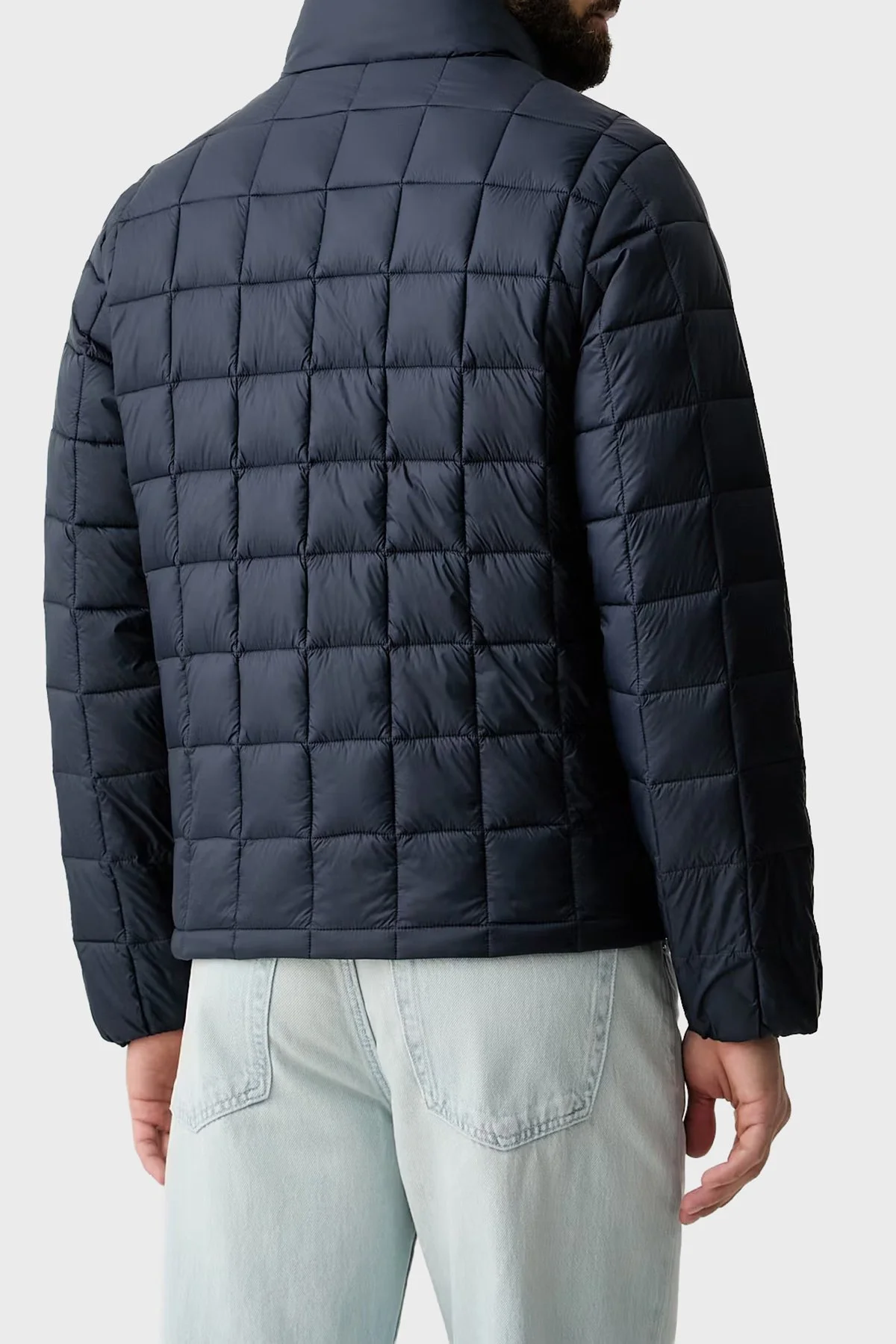 Calvin Klein Kapitoneli Dik Yaka Su İtici LV04RG506GCEF Erkek Mont LV04RG506G CEF LACİVERT - 3