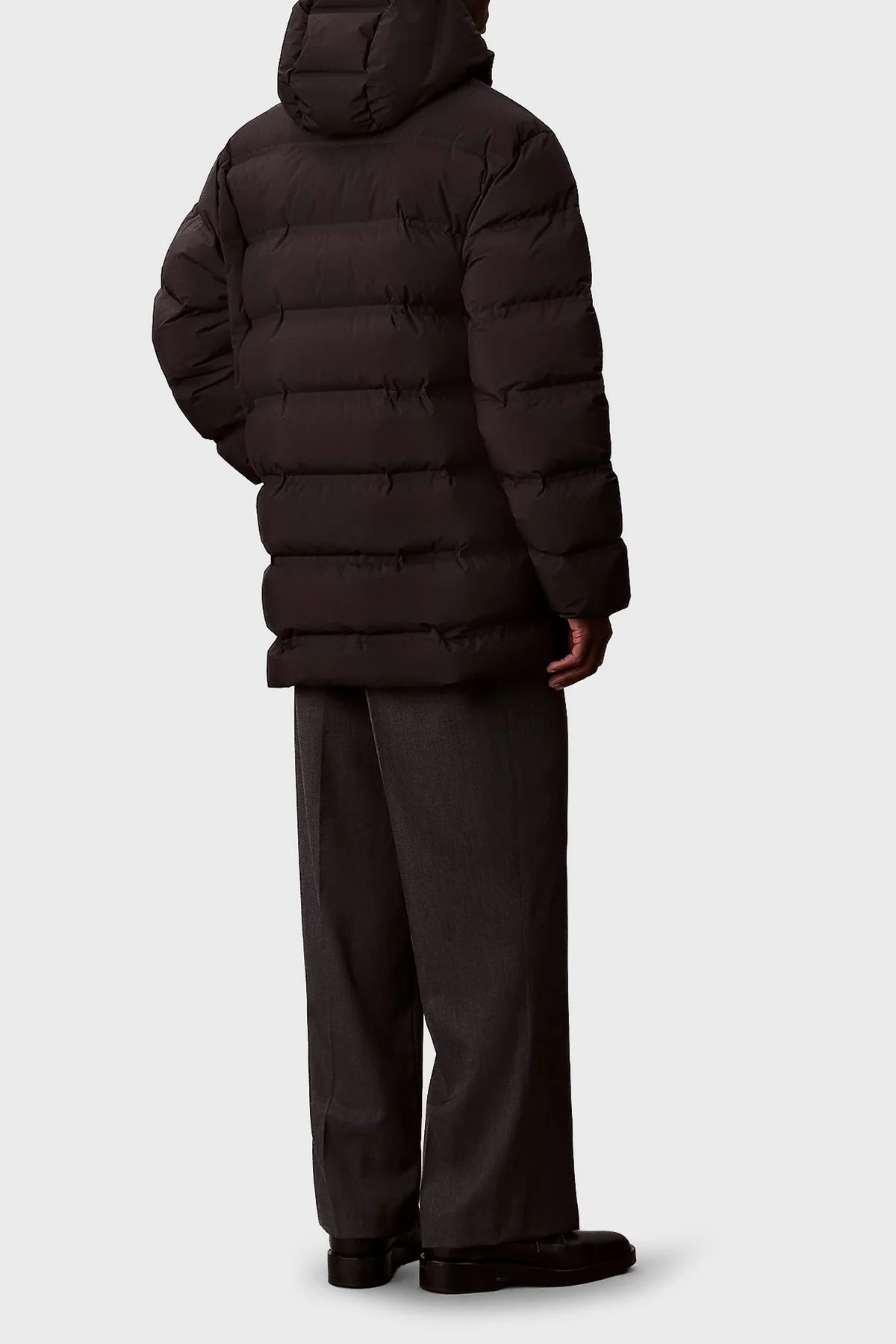 Calvin Klein Kapitoneli Logolu Regular Fit Kapüşonlu LV04LD516GUB1 Erkek Mont LV04LD516G UB1 SİYAH - 3