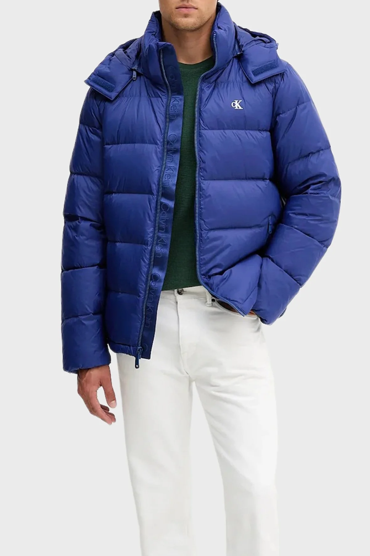 Calvin Klein Kapitoneli Regular Fit Çıkarılabilir Kapüşonlu LV04RC518GIZ4 Erkek Mont LV04RC518G IZ4 MOR - 2