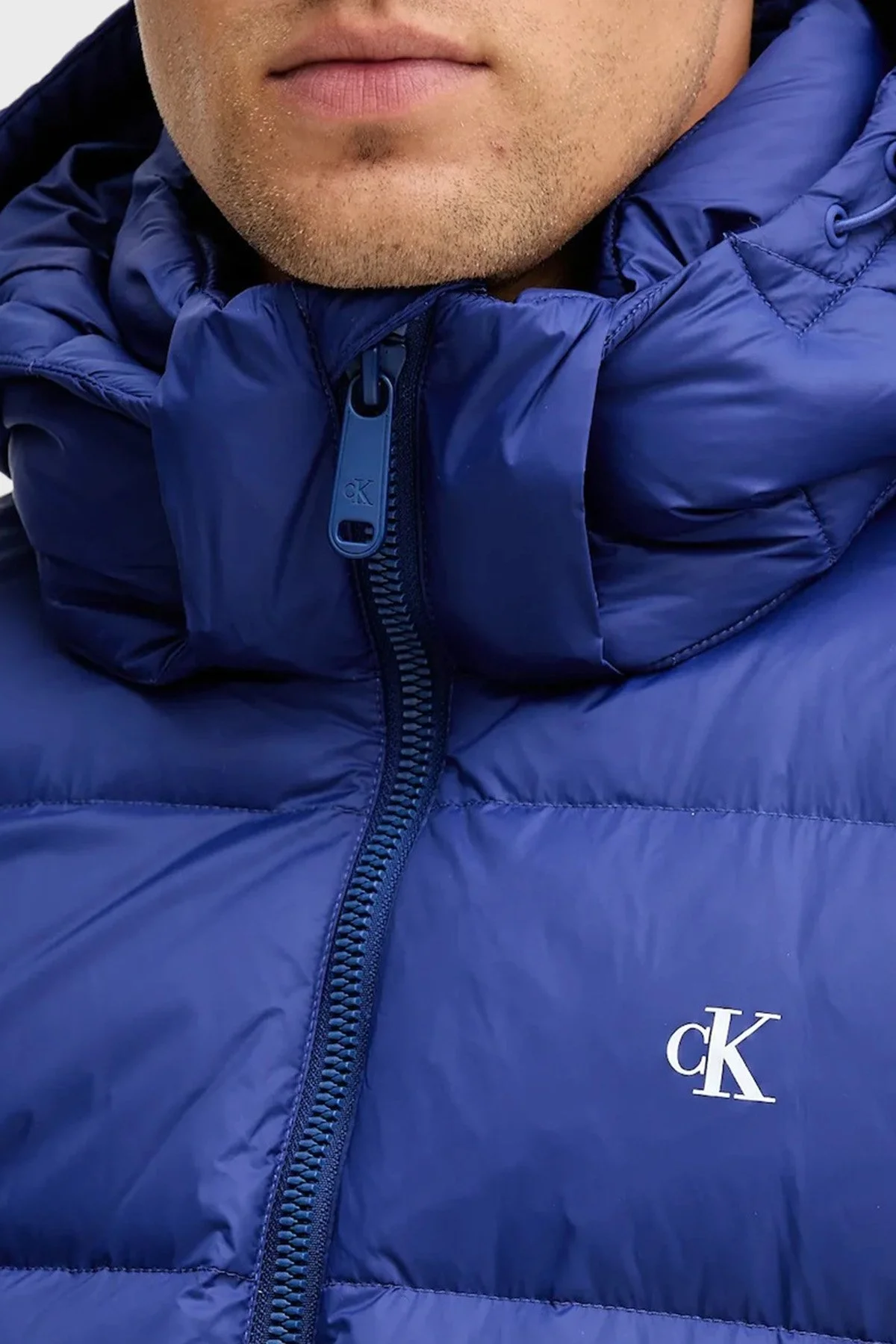 Calvin Klein Kapitoneli Regular Fit Çıkarılabilir Kapüşonlu LV04RC518GIZ4 Erkek Mont LV04RC518G IZ4 MOR - 6