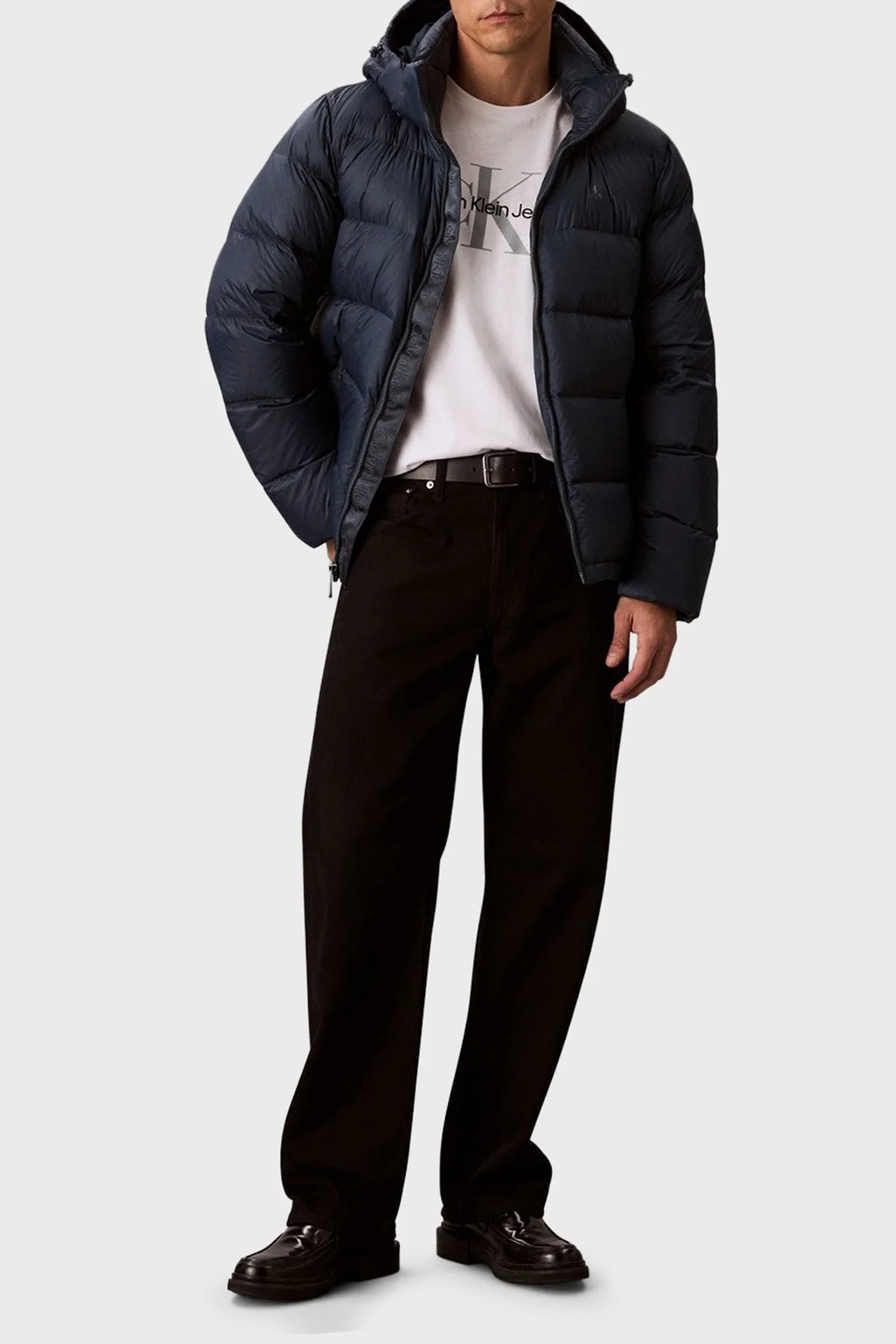 Calvin Klein Kapitoneli Regular Fit Çıkarılabilir Kapüşonlu LV04RC518GPPK Erkek Mont LV04RC518G PPK LACİVERT - 2