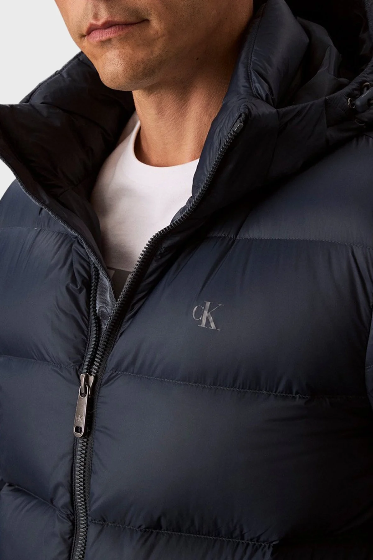 Calvin Klein Kapitoneli Regular Fit Çıkarılabilir Kapüşonlu LV04RC518GPPK Erkek Mont LV04RC518G PPK LACİVERT - 4