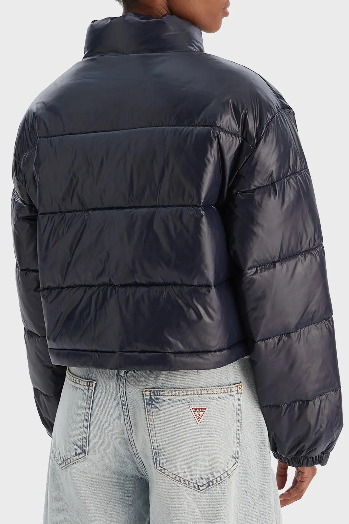 Calvin Klein Kapitoneli Regular Fit Dik Yaka Şişme LV047D504GVEK Bayan Mont LV047D504G VEK LACİVERT - 3