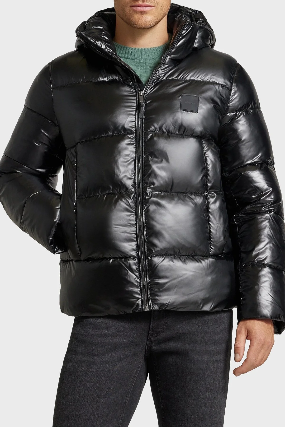 Calvin Klein Kapitoneli Regular Fit Kapüşonlu Şişme K10K113721BEH Erkek Mont K10K113721 BEH SİYAH - 11