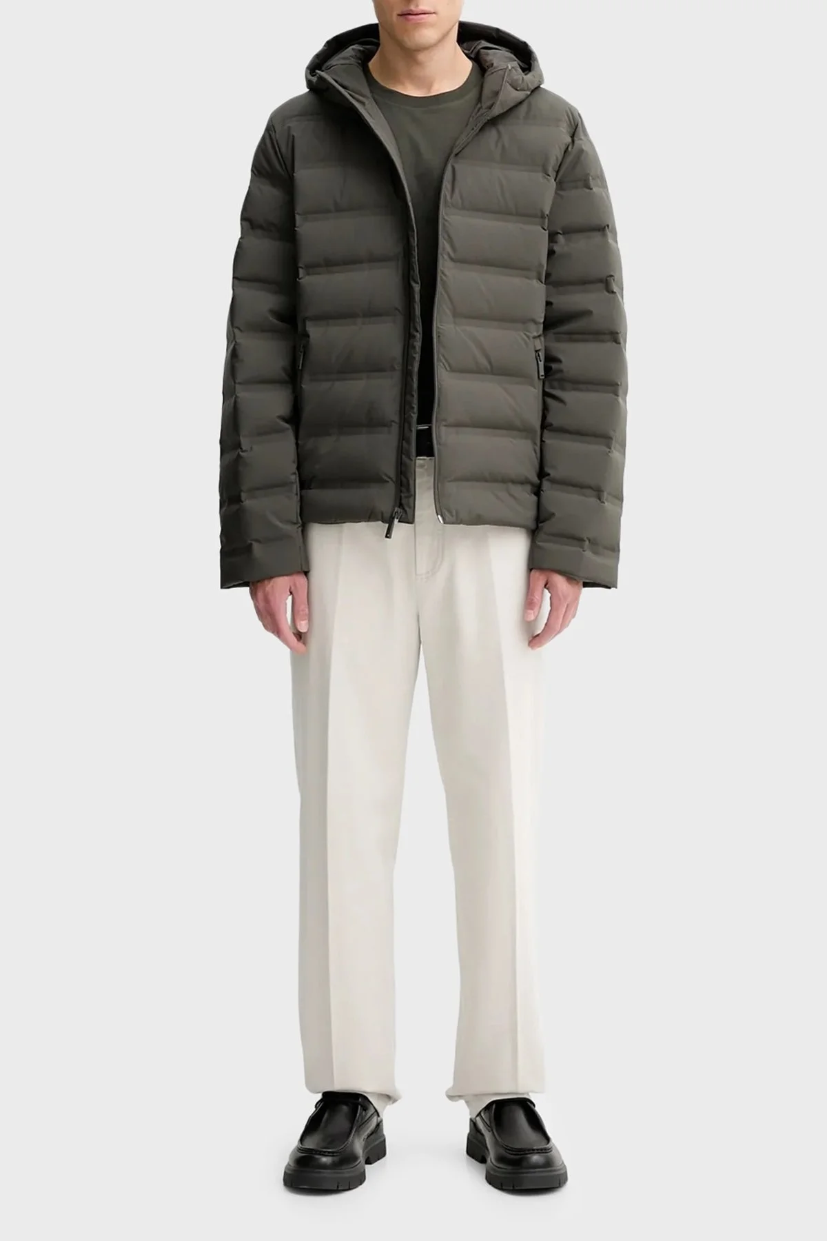 Calvin Klein Kapitoneli Regular Fit Kapüşonlu Şişme LV04LD521GPAR Erkek Mont LV04LD521G PAR KOYU KAHVE - 2