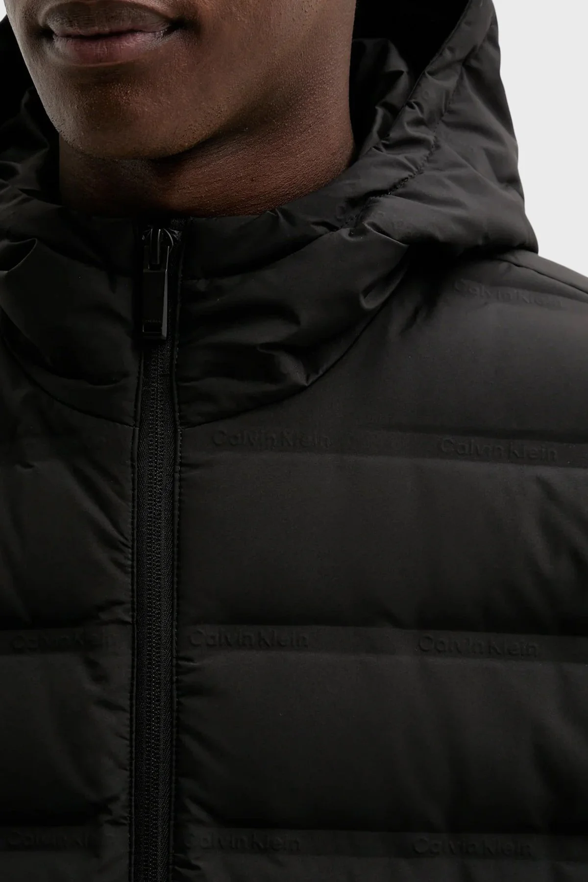 Calvin Klein Kapitoneli Regular Fit Kapüşonlu Şişme LV04LD521GUB1 Erkek Mont LV04LD521G UB1 SİYAH - 5
