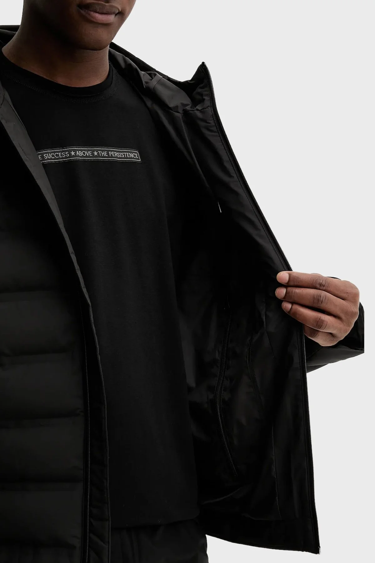 Calvin Klein Kapitoneli Regular Fit Kapüşonlu Şişme LV04LD521GUB1 Erkek Mont LV04LD521G UB1 SİYAH - 6