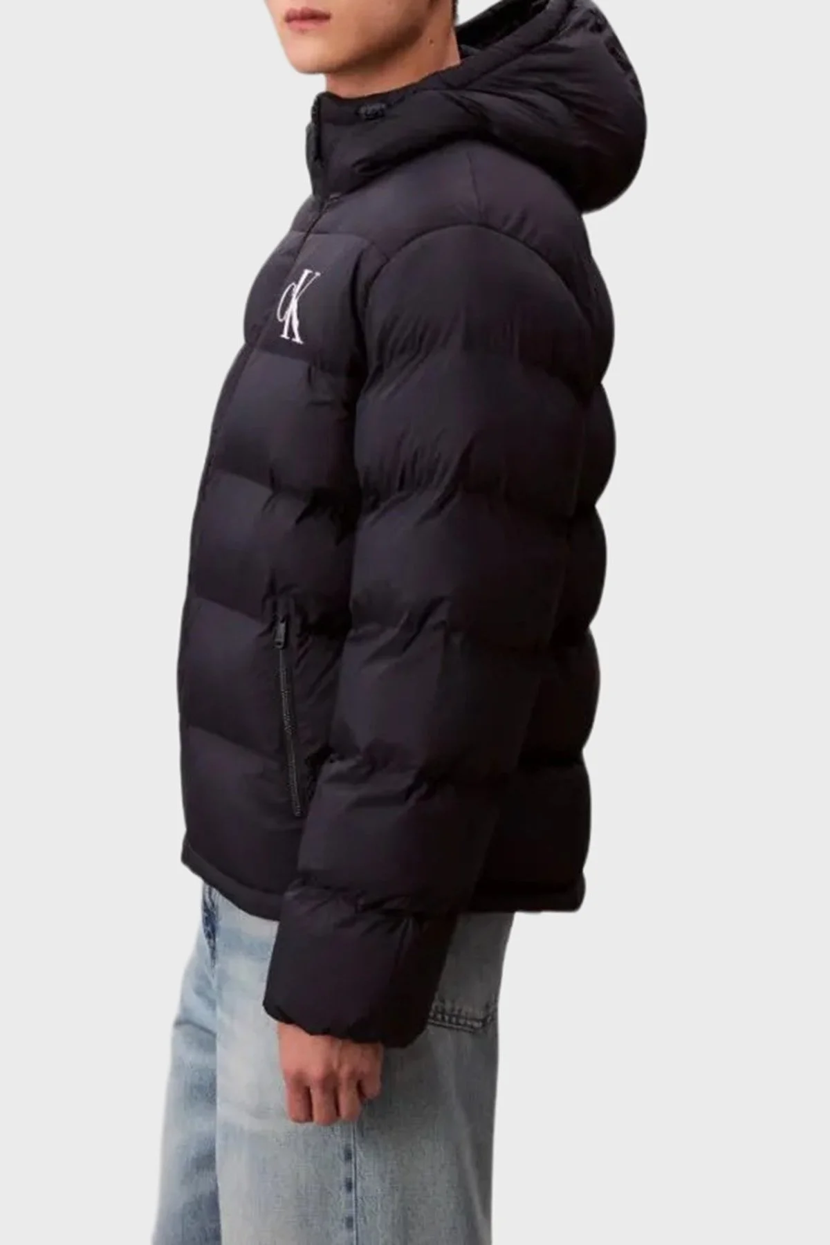 Calvin Klein Kapitoneli Regular Fit Kapüşonlu Yaka Şişme LV04RD528GCEF Erkek Mont LV04RD528G CEF LACİVERT - 4