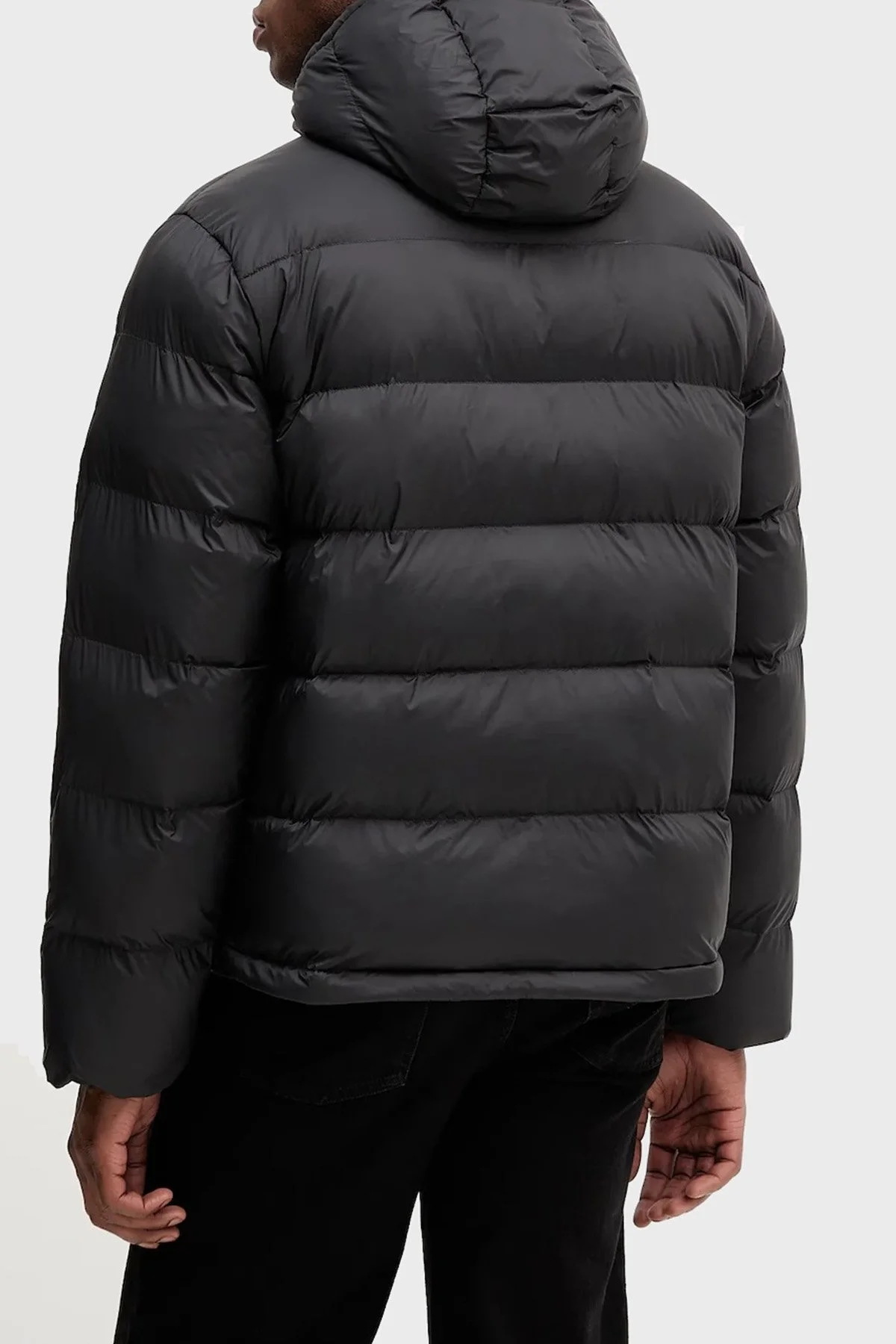 Calvin Klein Kapitoneli Regular Fit Kapüşonlu Yaka Şişme LV04RD528GUB1 Erkek Mont LV04RD528G UB1 SİYAH - 3