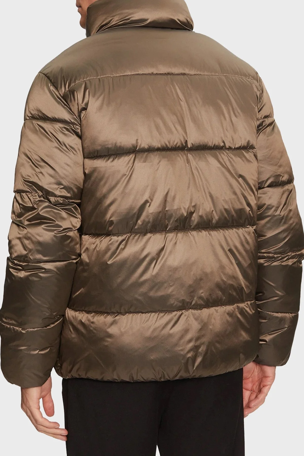 Calvin Klein Kapitoneli Regular Fit Parlak Görünümlü Dik Yaka Şişme J30J326097PAV Erkek Mont J30J326097 PAV BAKIR - 3