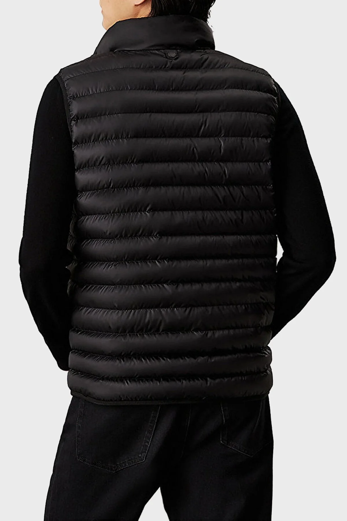 Calvin Klein Kapitoneli Regular Fit Su İtici Dik Yaka Şişme K10K113470BEH Erkek Yelek K10K113470 BEH SİYAH - 2