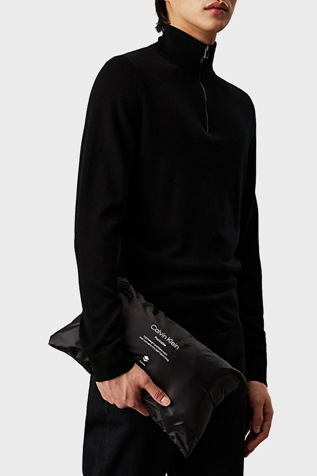 Calvin Klein Kapitoneli Regular Fit Su İtici Dik Yaka Şişme K10K113470BEH Erkek Yelek K10K113470 BEH SİYAH - 4