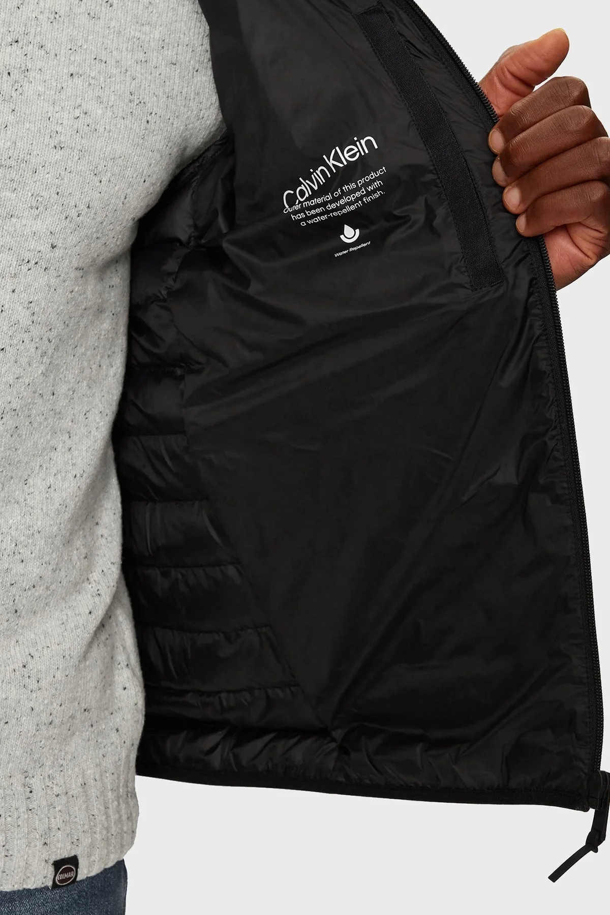 Calvin Klein Kapitoneli Regular Fit Su İtici Dik Yaka Şişme K10K113474BEH Erkek Mont K10K113474 BEH SİYAH - 5