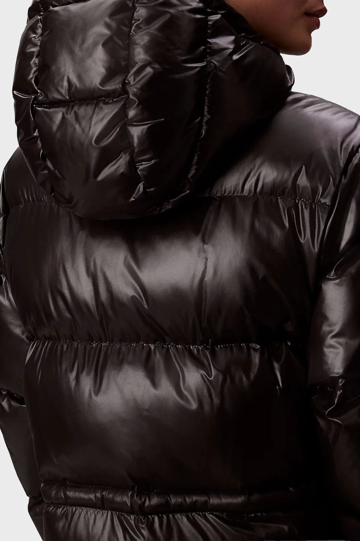 Calvin Klein Kapitoneli Relaxed Fit Kapüşonlu Uzun Şişme LV047D506GUB1 Bayan Mont LV047D506G UB1 SİYAH - 5