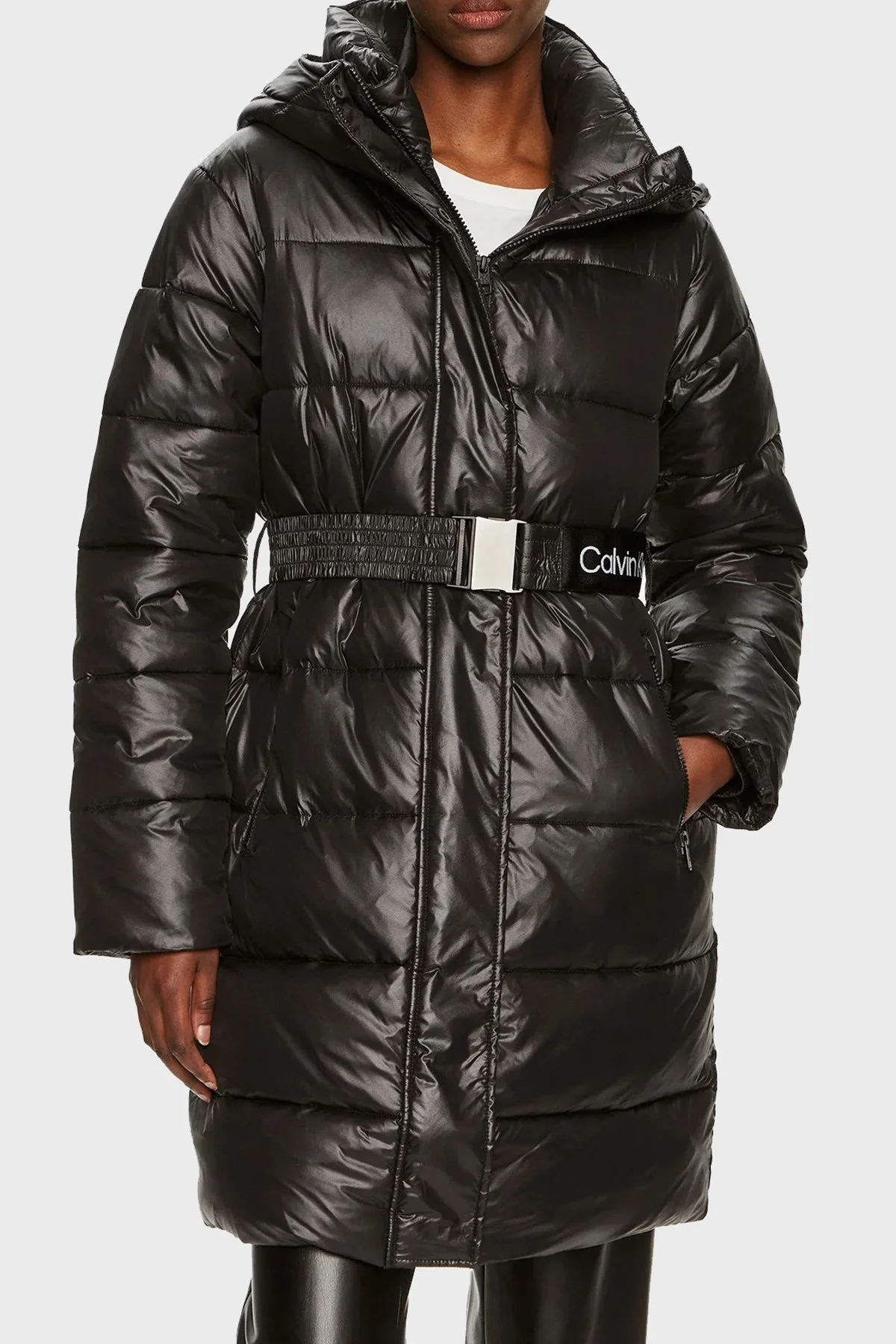 Calvin Klein Kapitoneli Şişme J20J223578BEH Bayan Mont J20J223578 BEH SİYAH - 1
